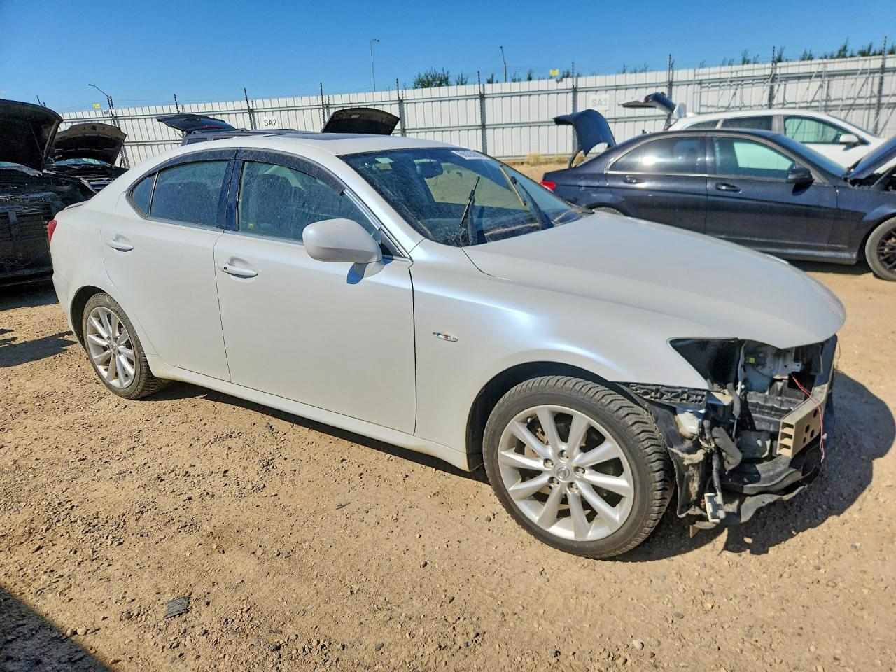 2006 Lexus Is 250 4dr White vin: GSE202012718