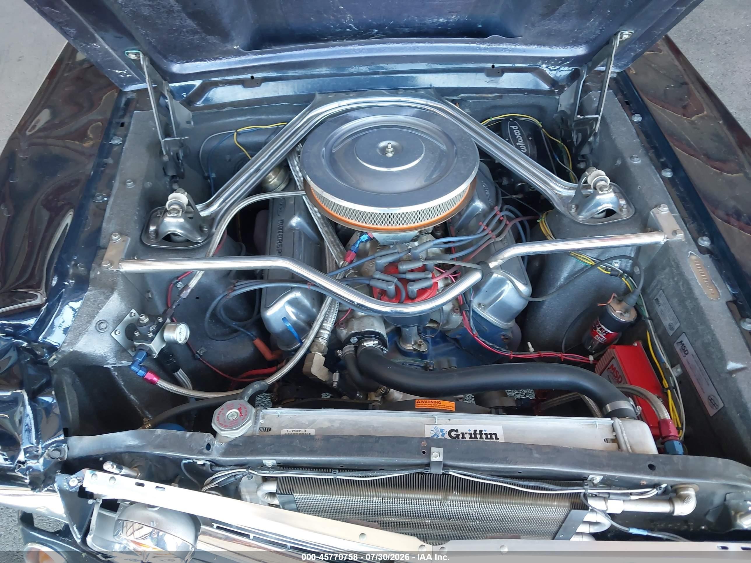 1970 Ford Mustang Dark Blue vin: 6F08C321327