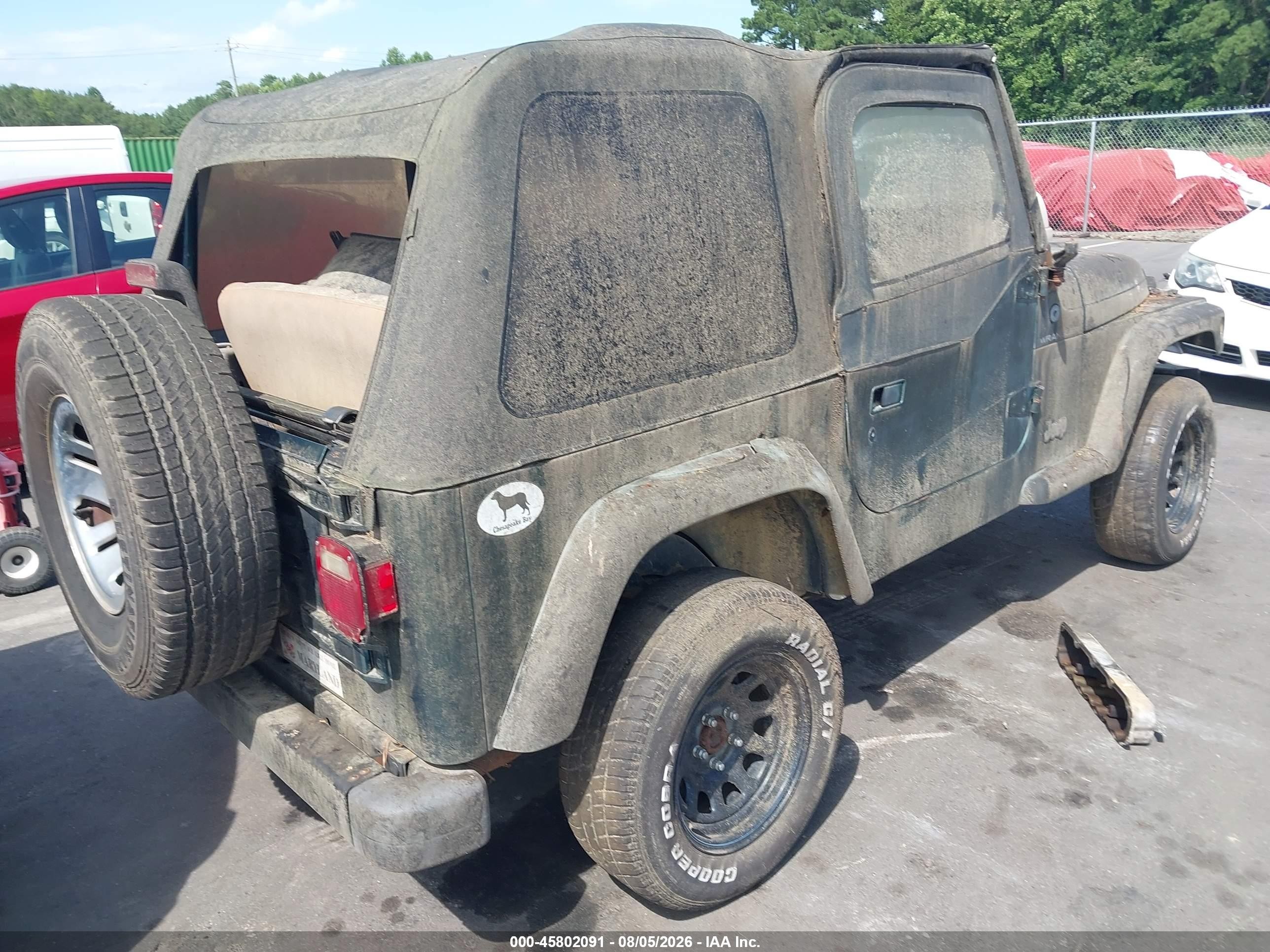 2000 Jeep Sw   Green vin: IJ4FA29P1YP709157