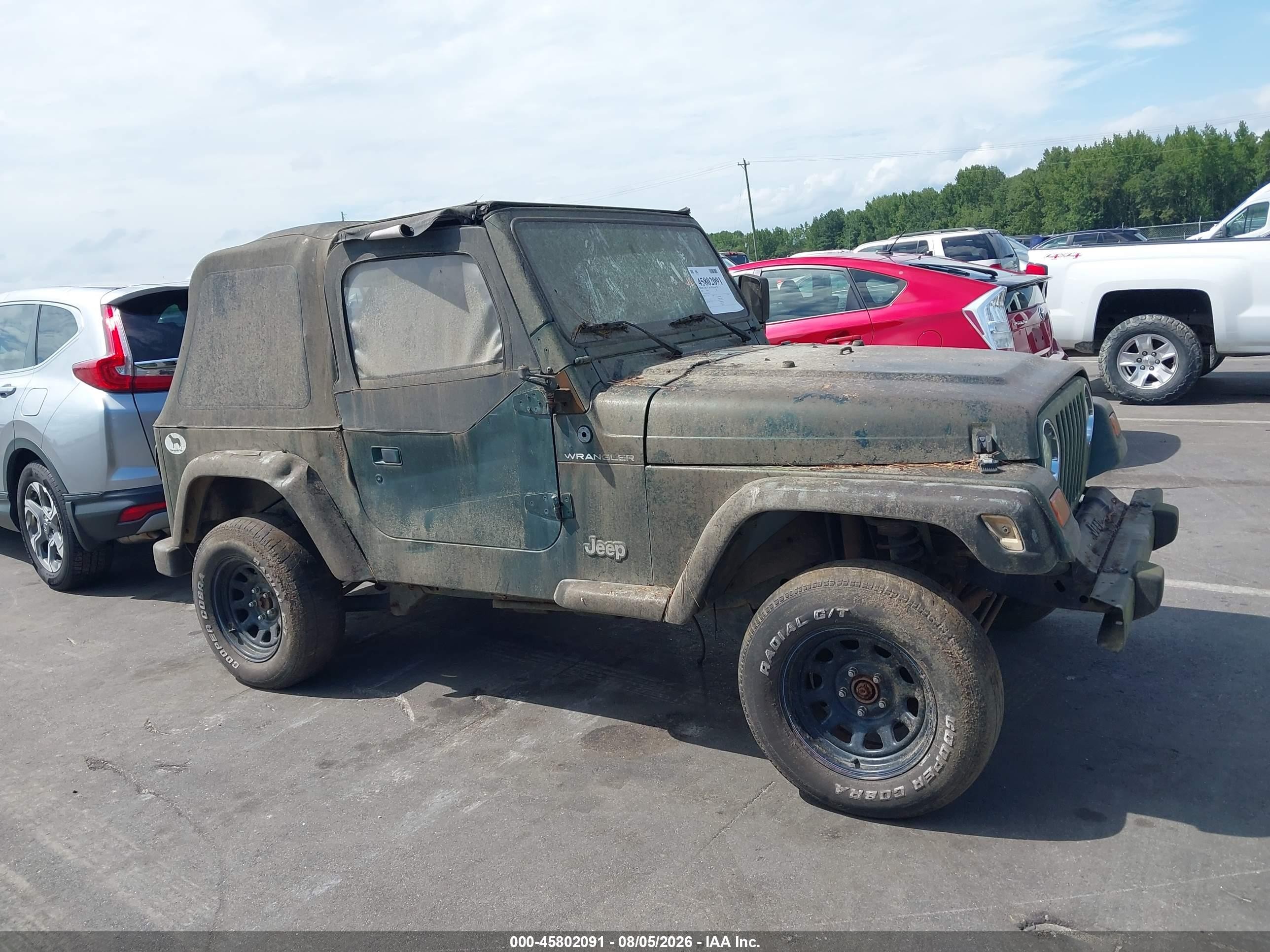 2000 Jeep Sw   Green vin: IJ4FA29P1YP709157
