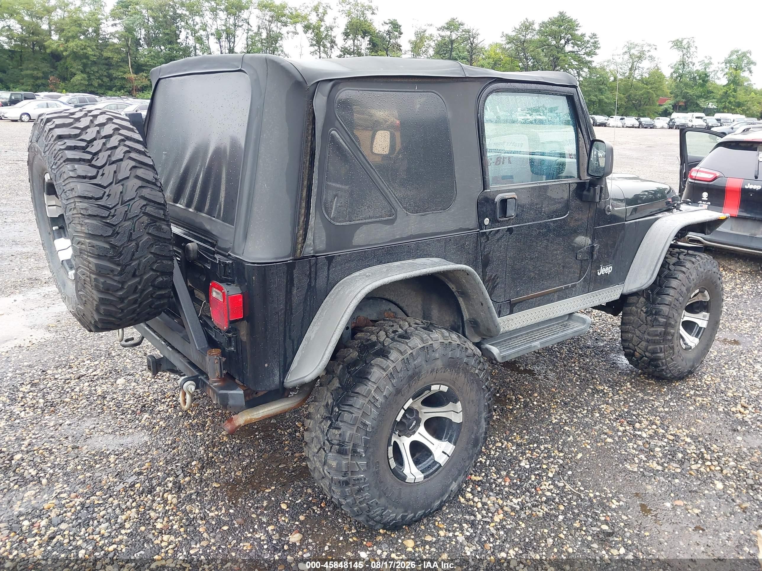 2004 Jeep Wrangler Sport Black vin: IJ4FA49S64P716380