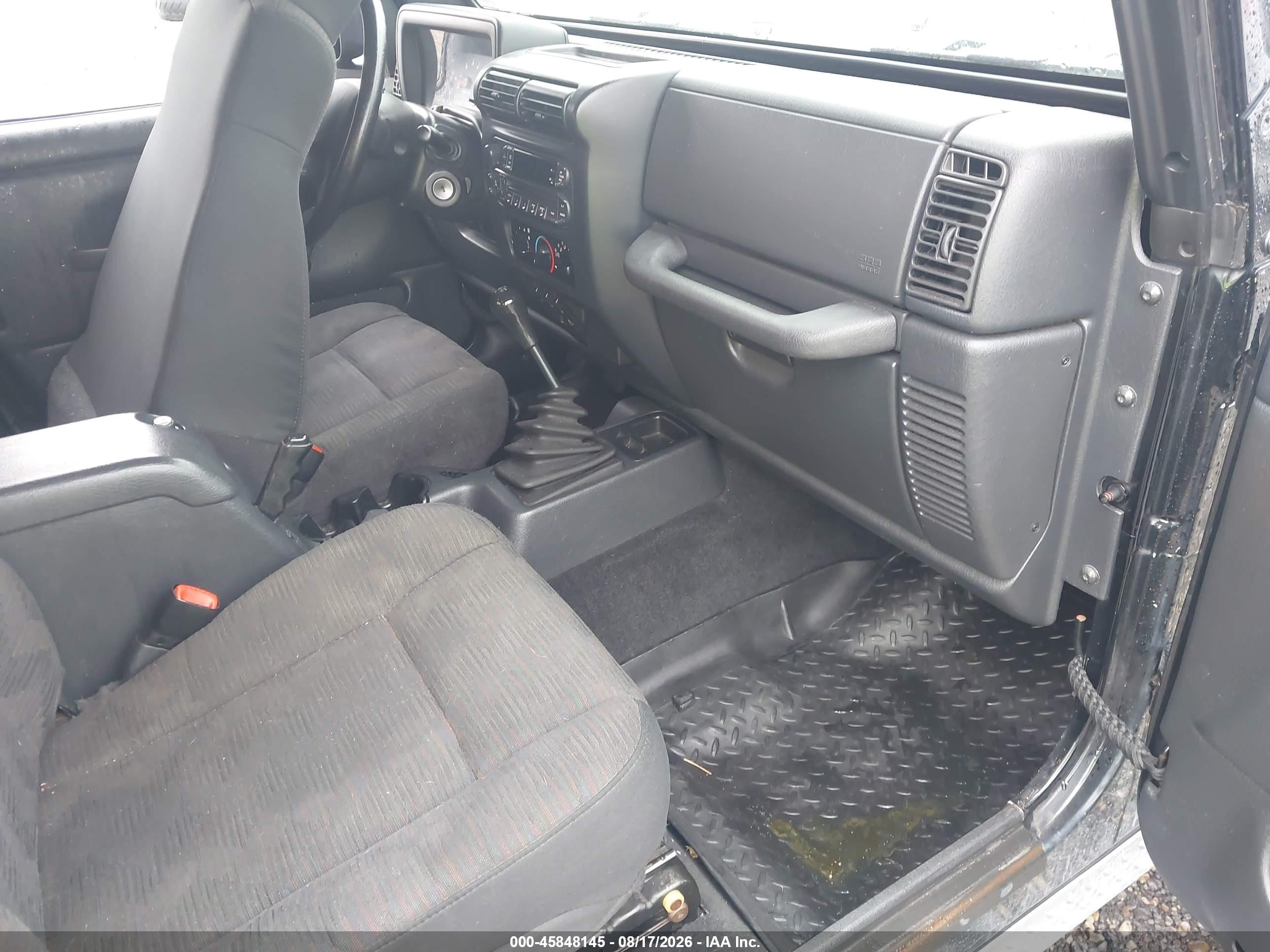 2004 Jeep Wrangler Sport Black vin: IJ4FA49S64P716380