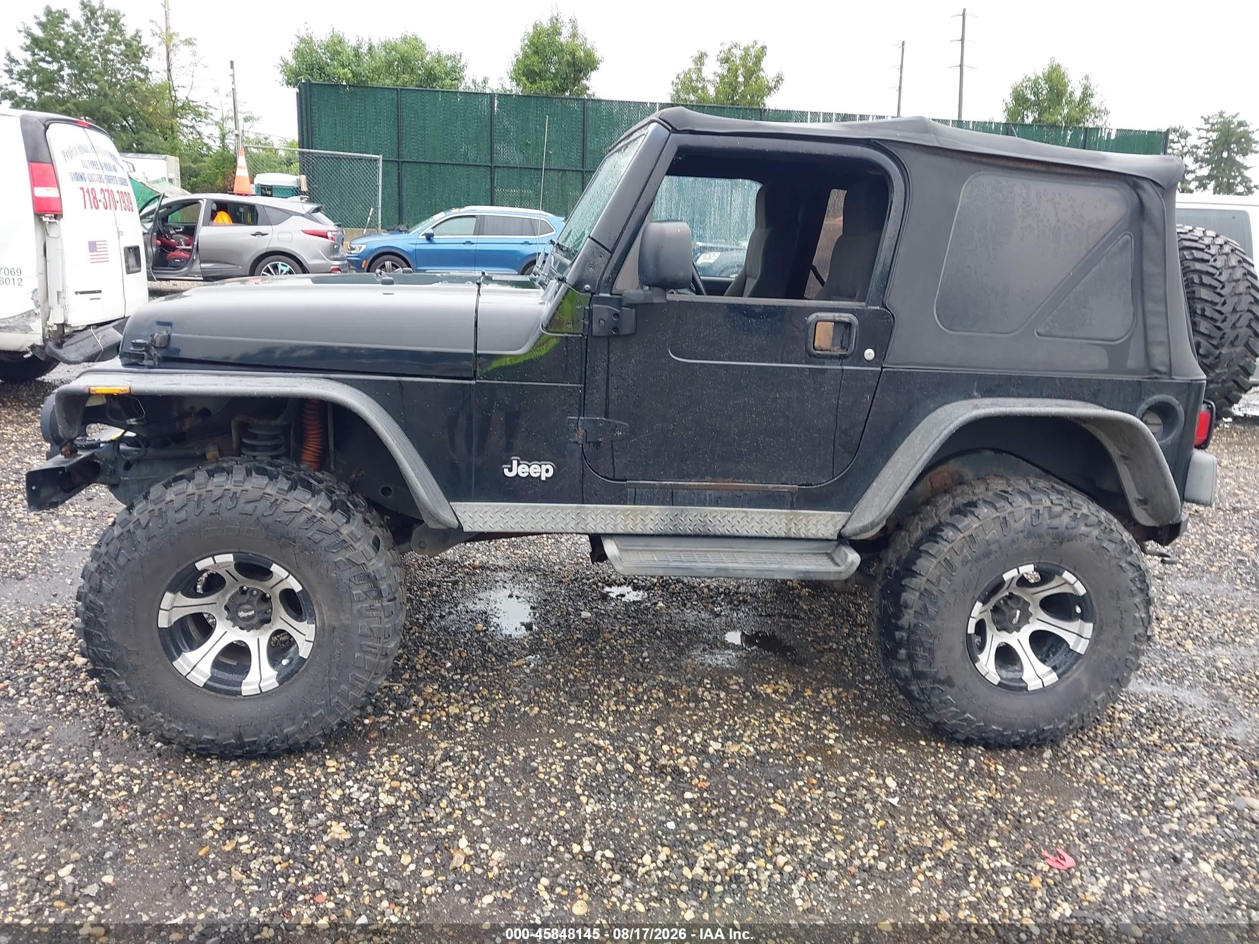 2004 Jeep Wrangler Sport Black vin: IJ4FA49S64P716380
