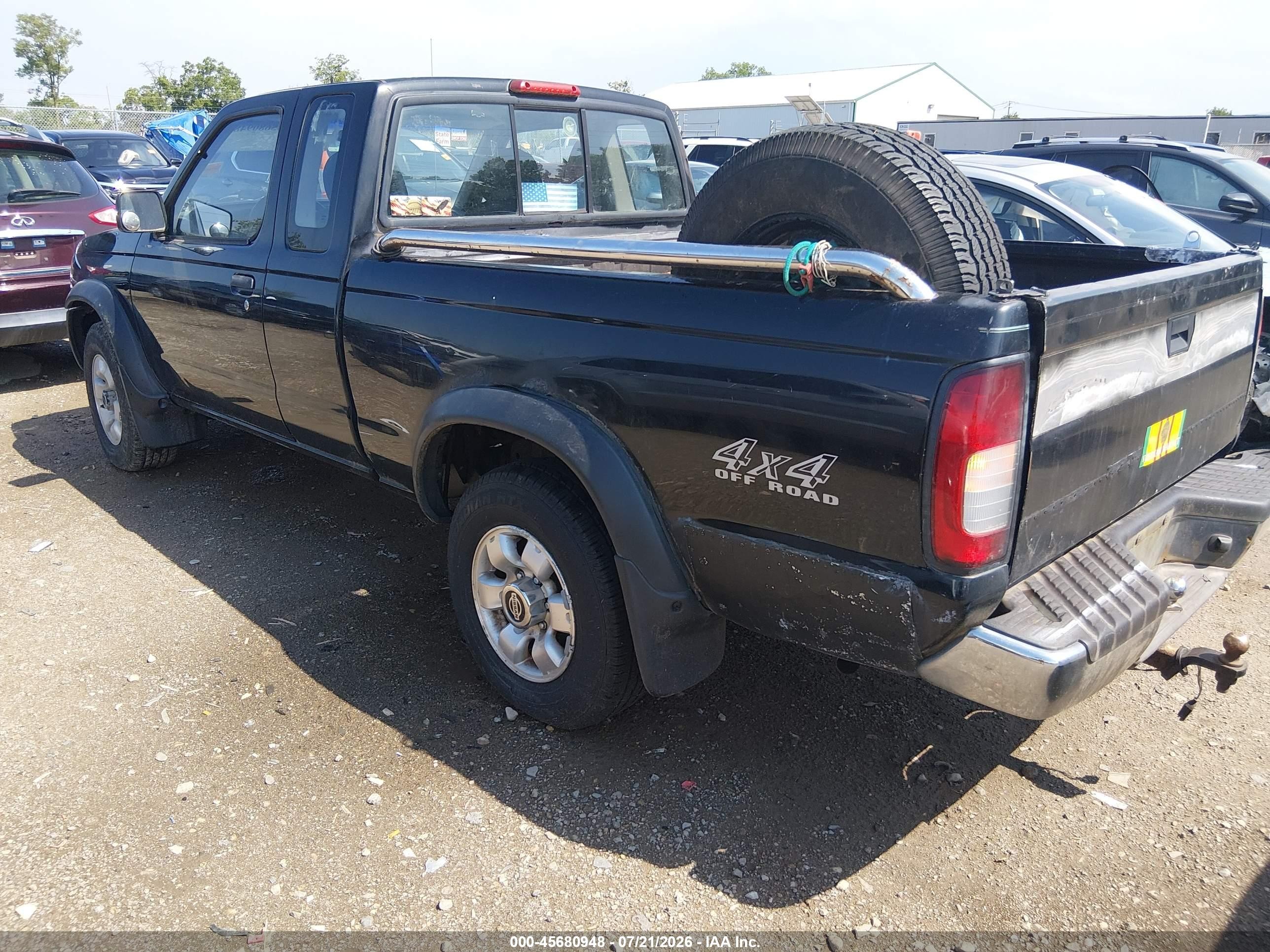 1998 Nissan Frontier   Black vin: IN6DD26Y6WC349392