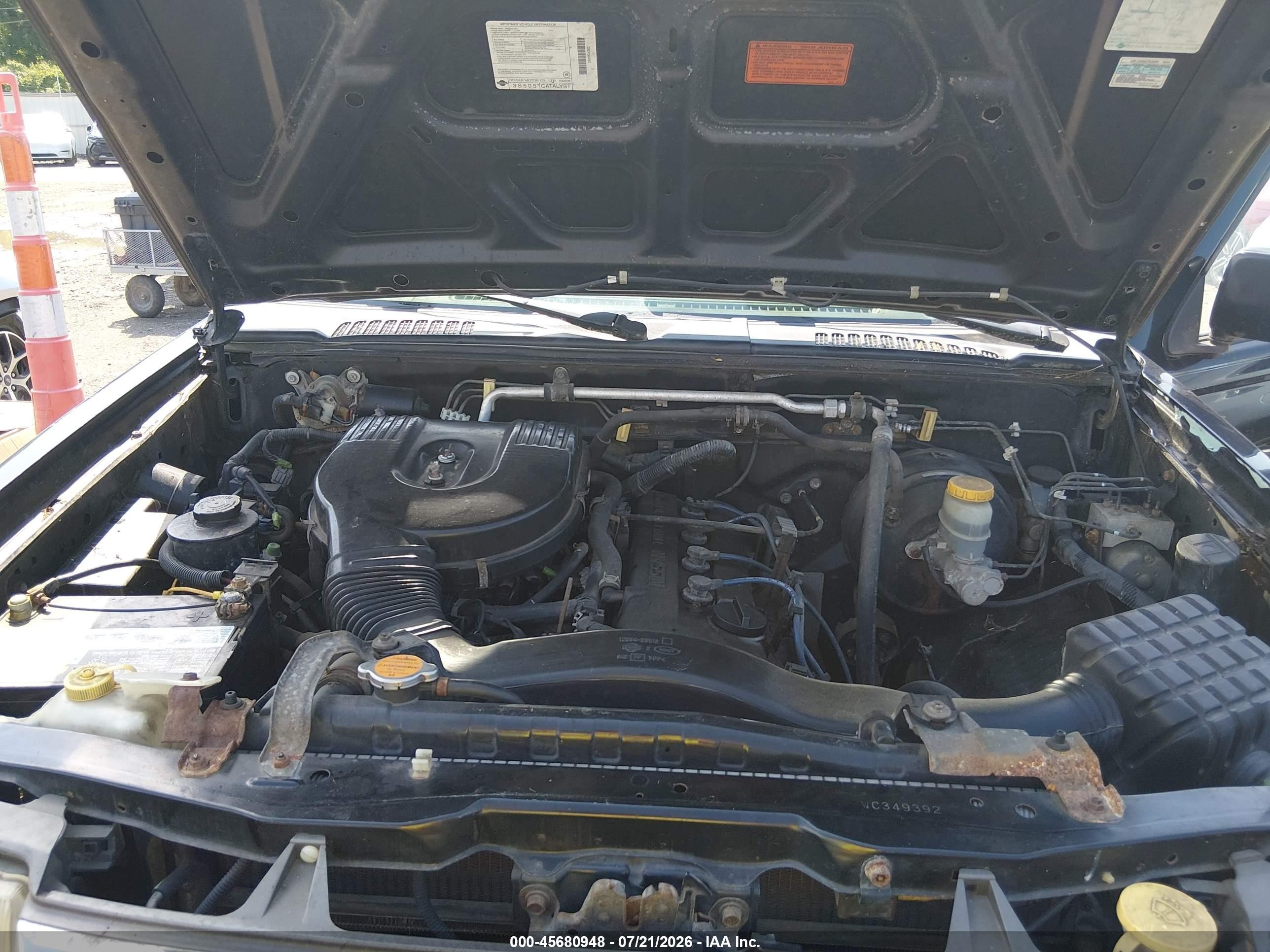 1998 Nissan Frontier   Black vin: IN6DD26Y6WC349392