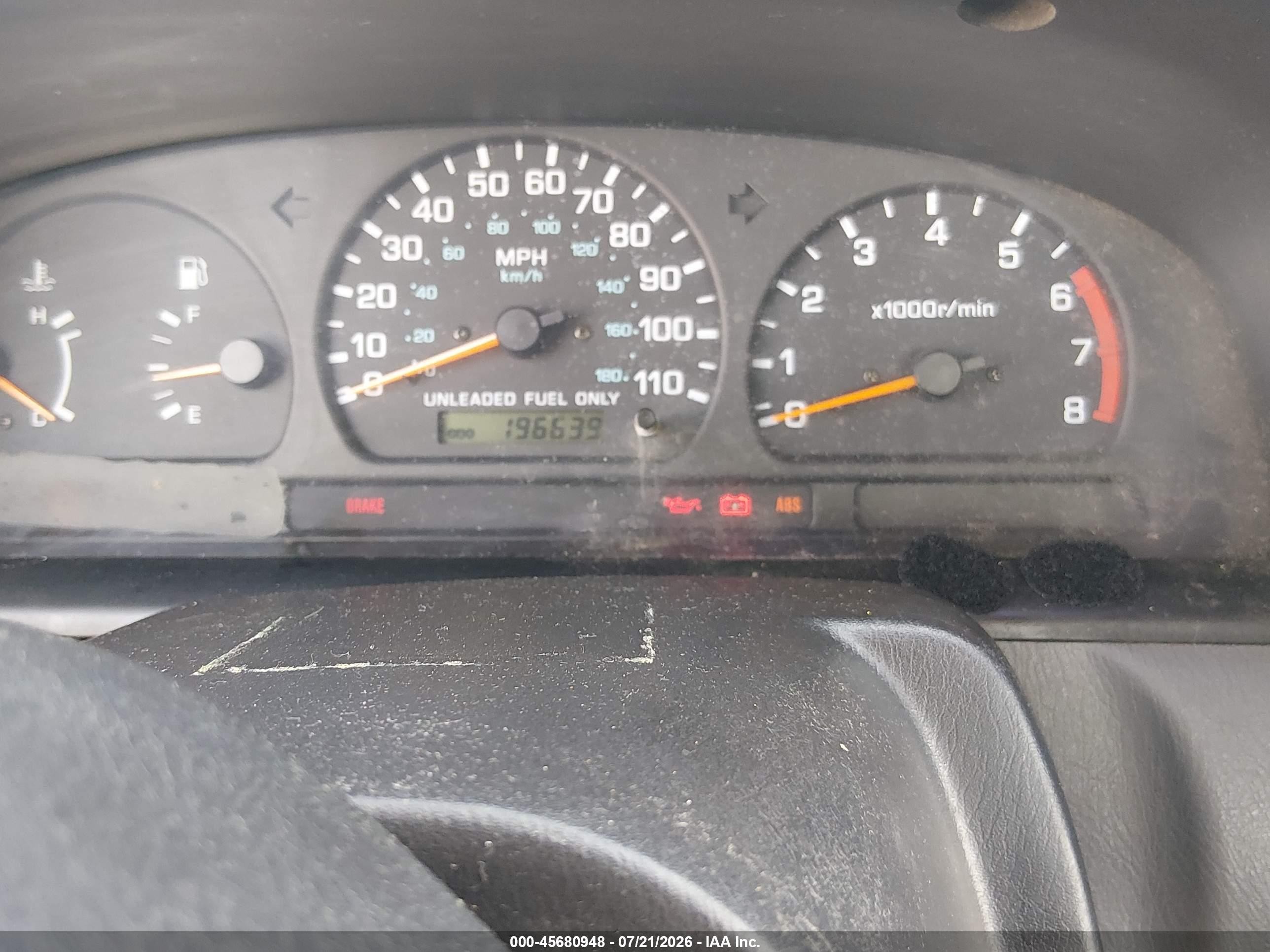 1998 Nissan Frontier   Black vin: IN6DD26Y6WC349392