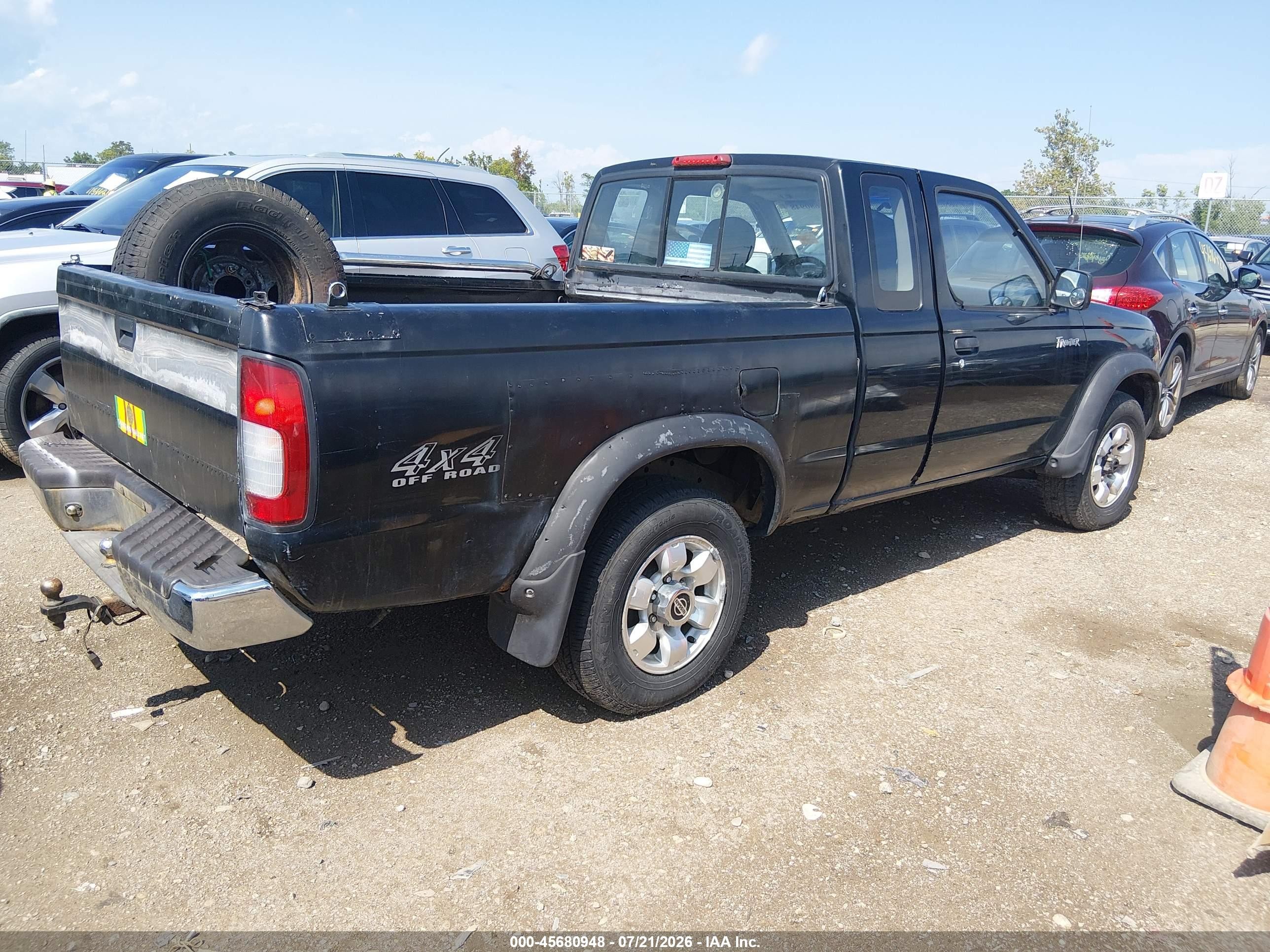 1998 Nissan Frontier   Black vin: IN6DD26Y6WC349392