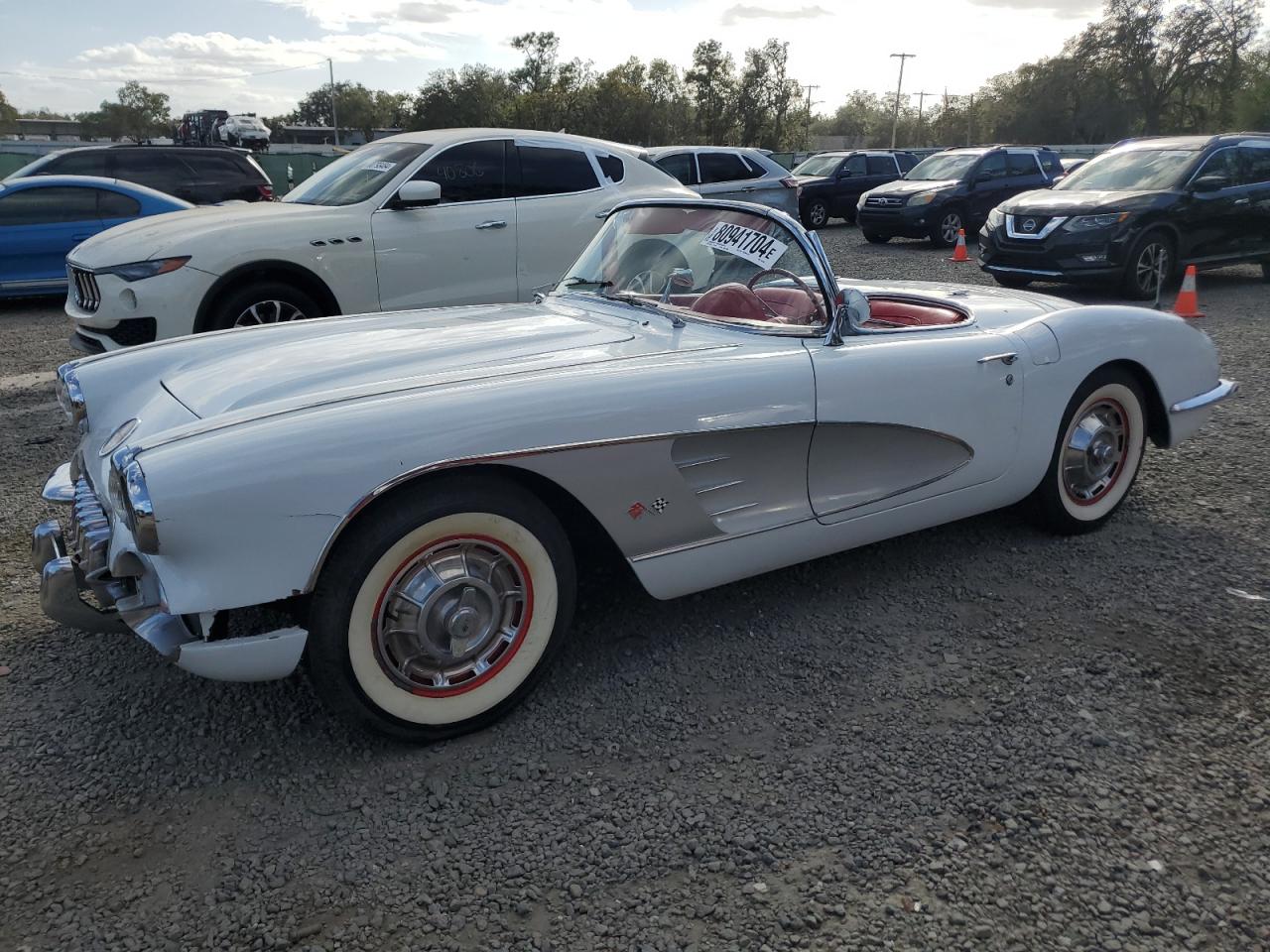 1959 Chevrolet Corvette Белый vin: J59S104156