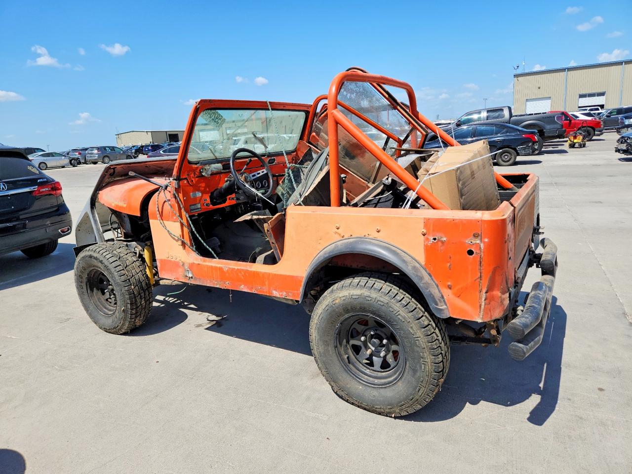 1977 Jeep Cj5, Cj6, Cj7, Unive Orange vin: J8A93EA057950