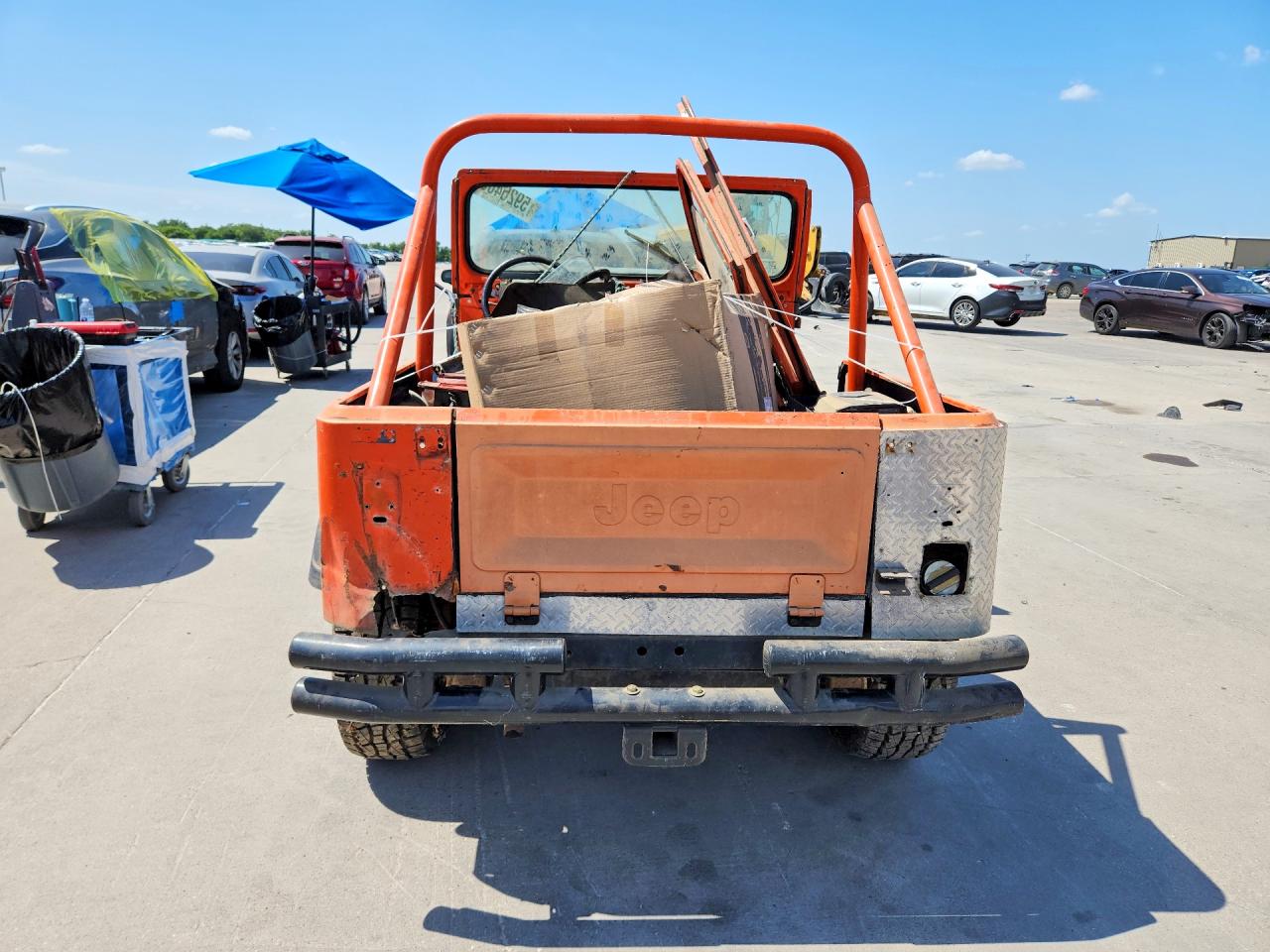 1977 Jeep Cj5, Cj6, Cj7, Unive Orange vin: J8A93EA057950