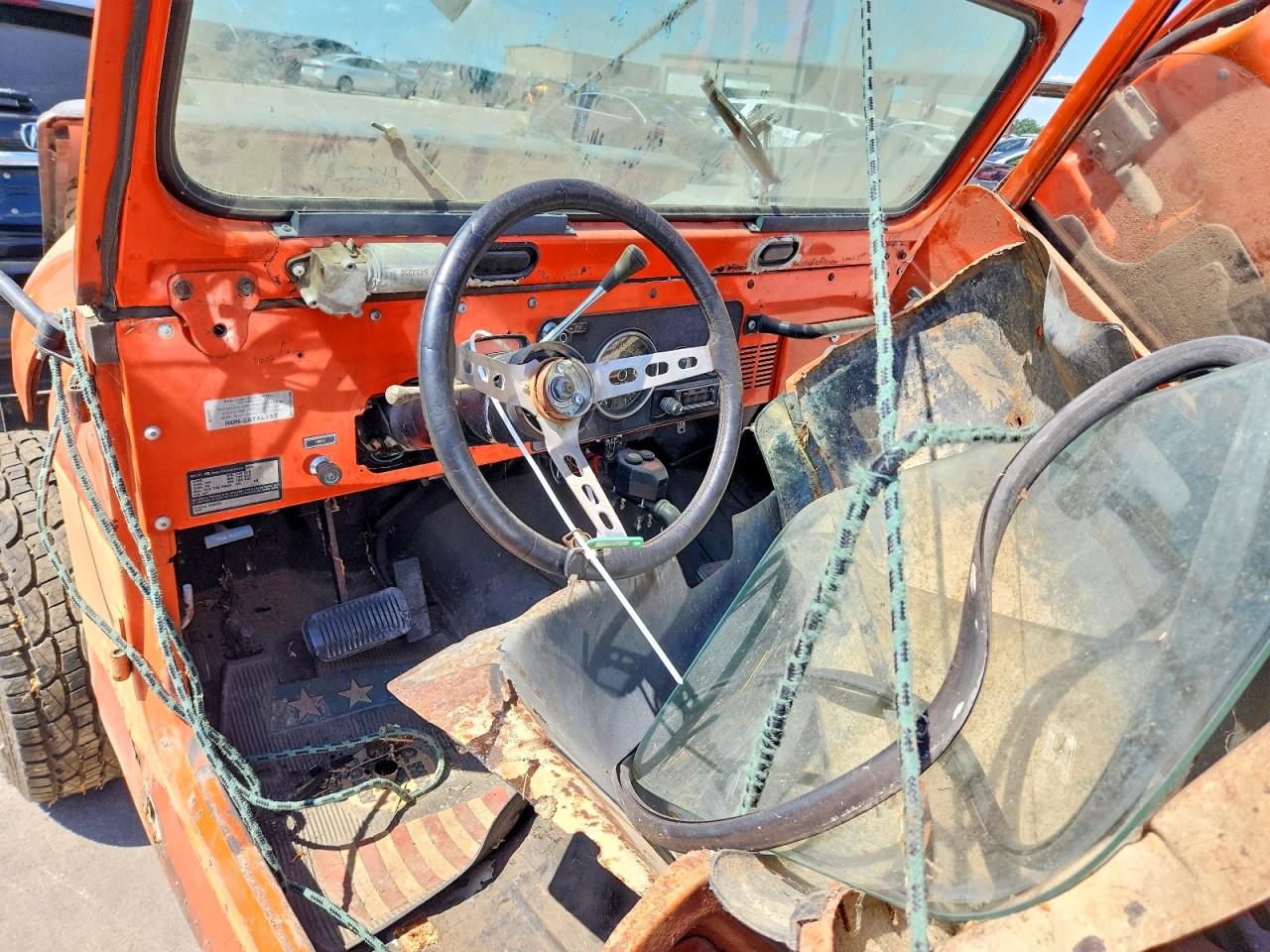 1977 Jeep Cj5, Cj6, Cj7, Unive Orange vin: J8A93EA057950