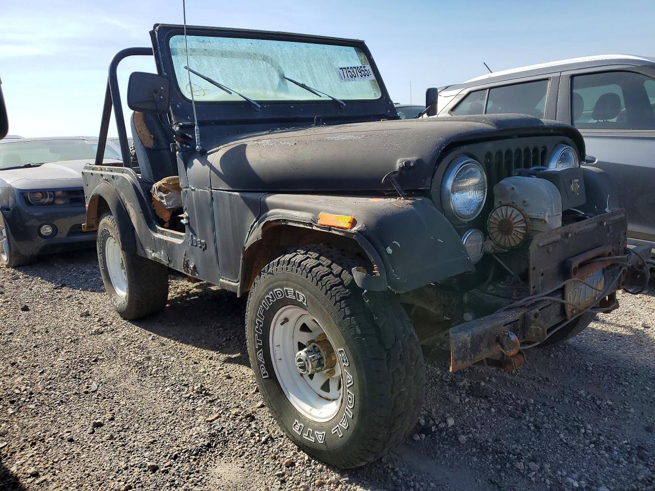 1975 Jeep Cj5, Cj6, Cj7, Unive Black vin: J8F83AA003705