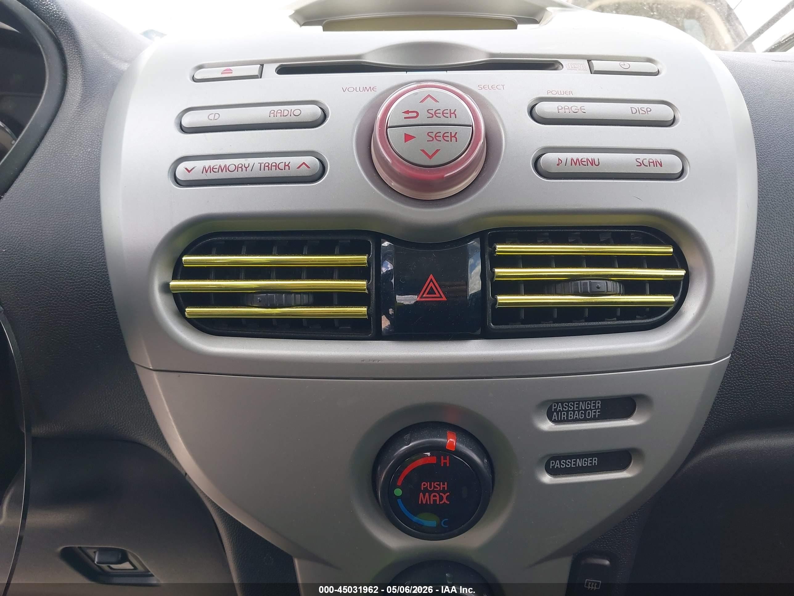 2012 Mitsubishi I-miev Es/se Черный vin: JA3215H11CU022357