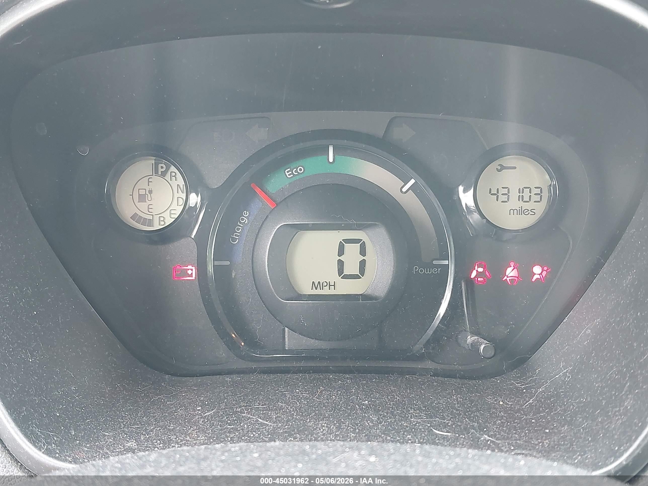 2012 Mitsubishi I-miev Es/se Черный vin: JA3215H11CU022357