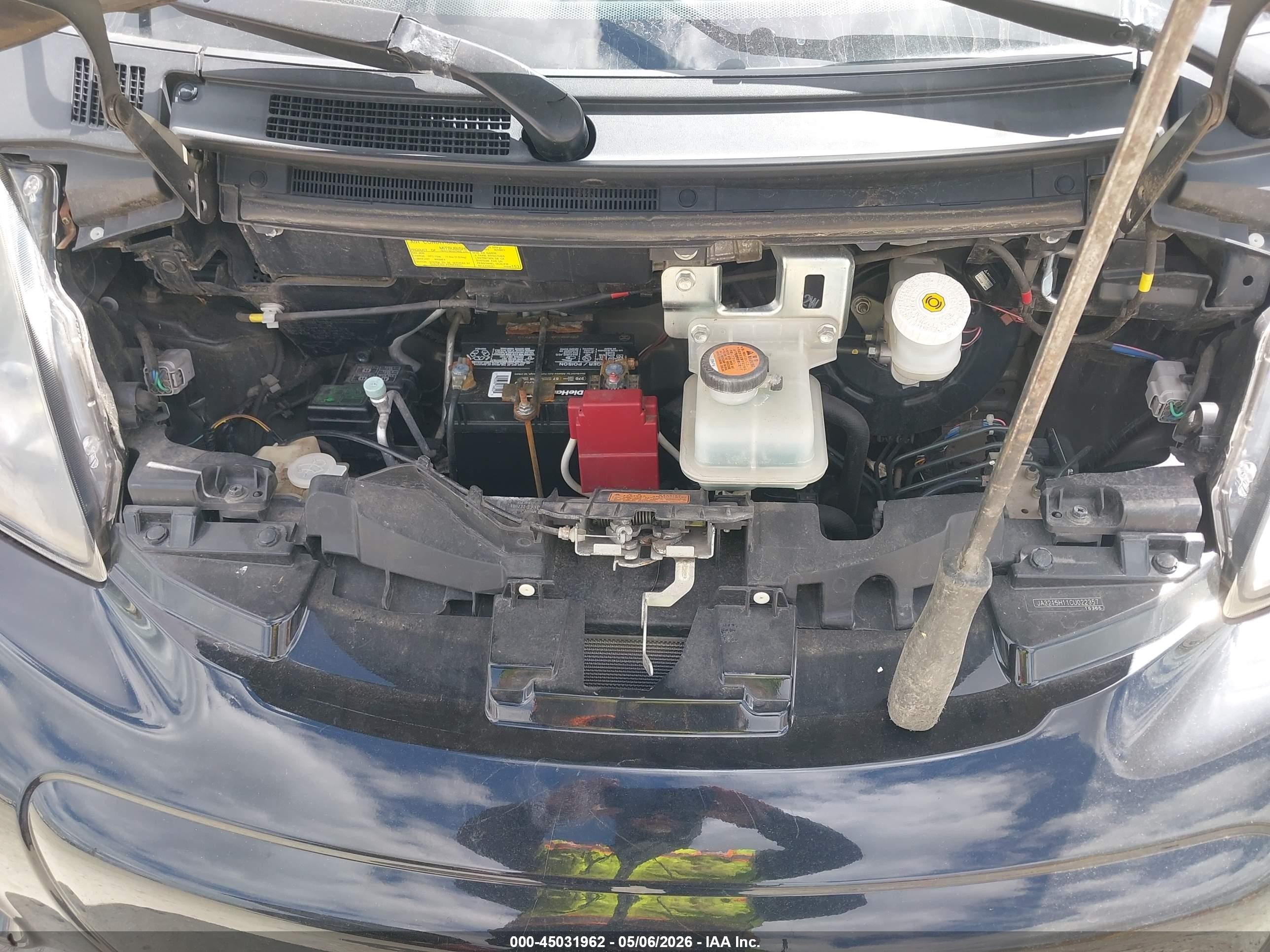 2012 Mitsubishi I-miev Es/se Черный vin: JA3215H11CU022357