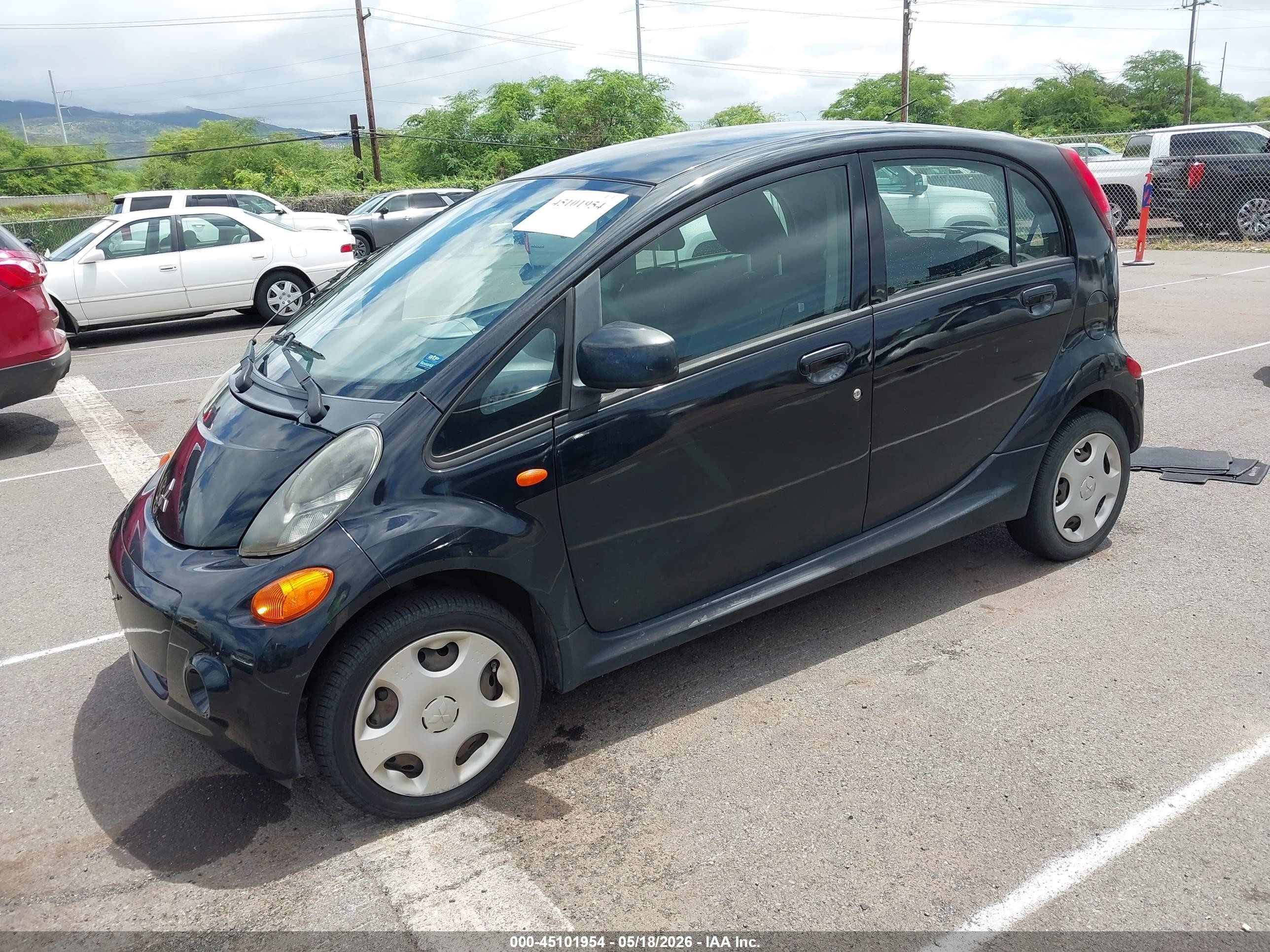2012 Mitsubishi I-miev Es/se Black vin: JA3215H15CU010941