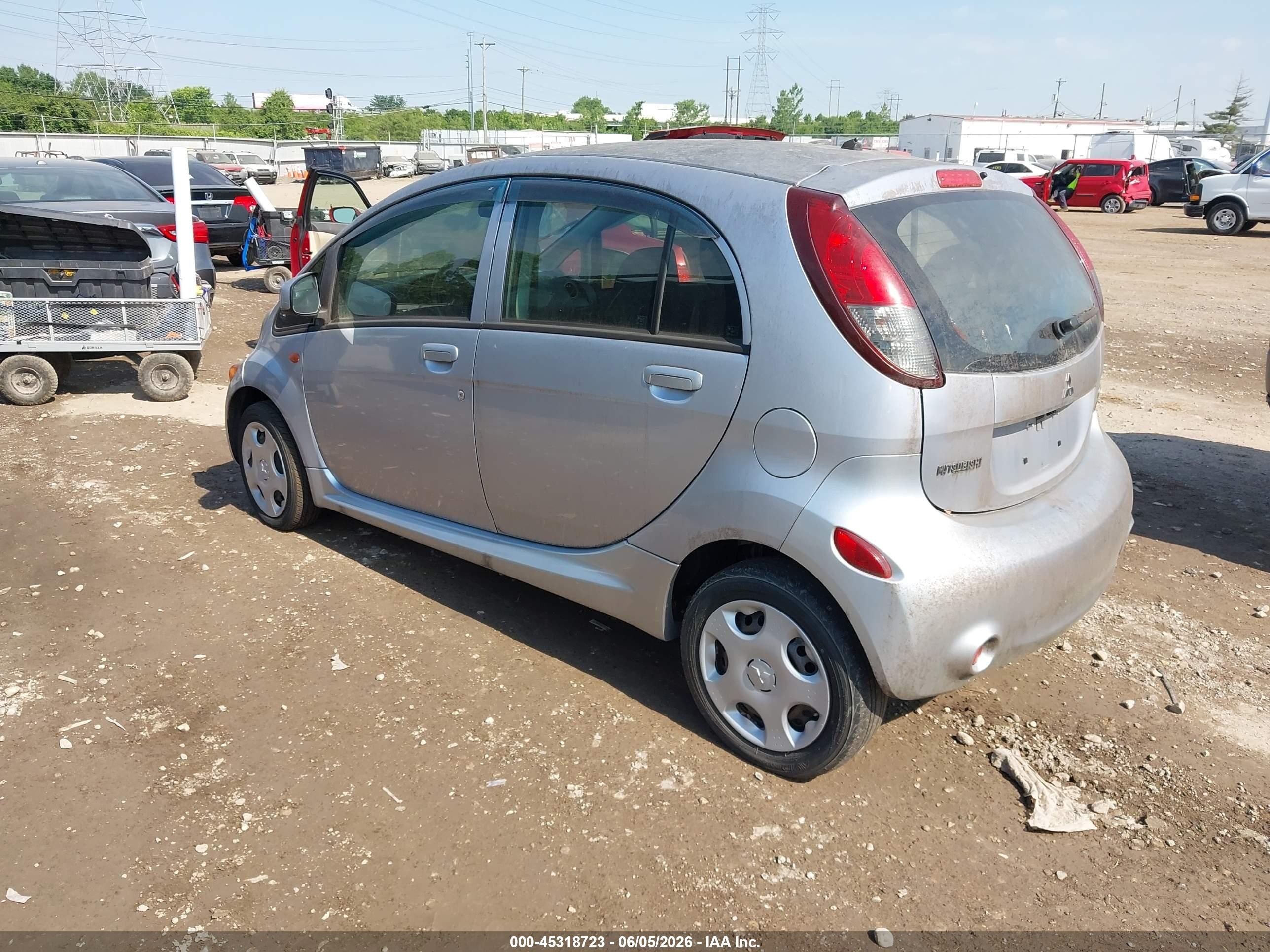 2012 Mitsubishi I-miev Es/se Silver vin: JA3215H18CU025031
