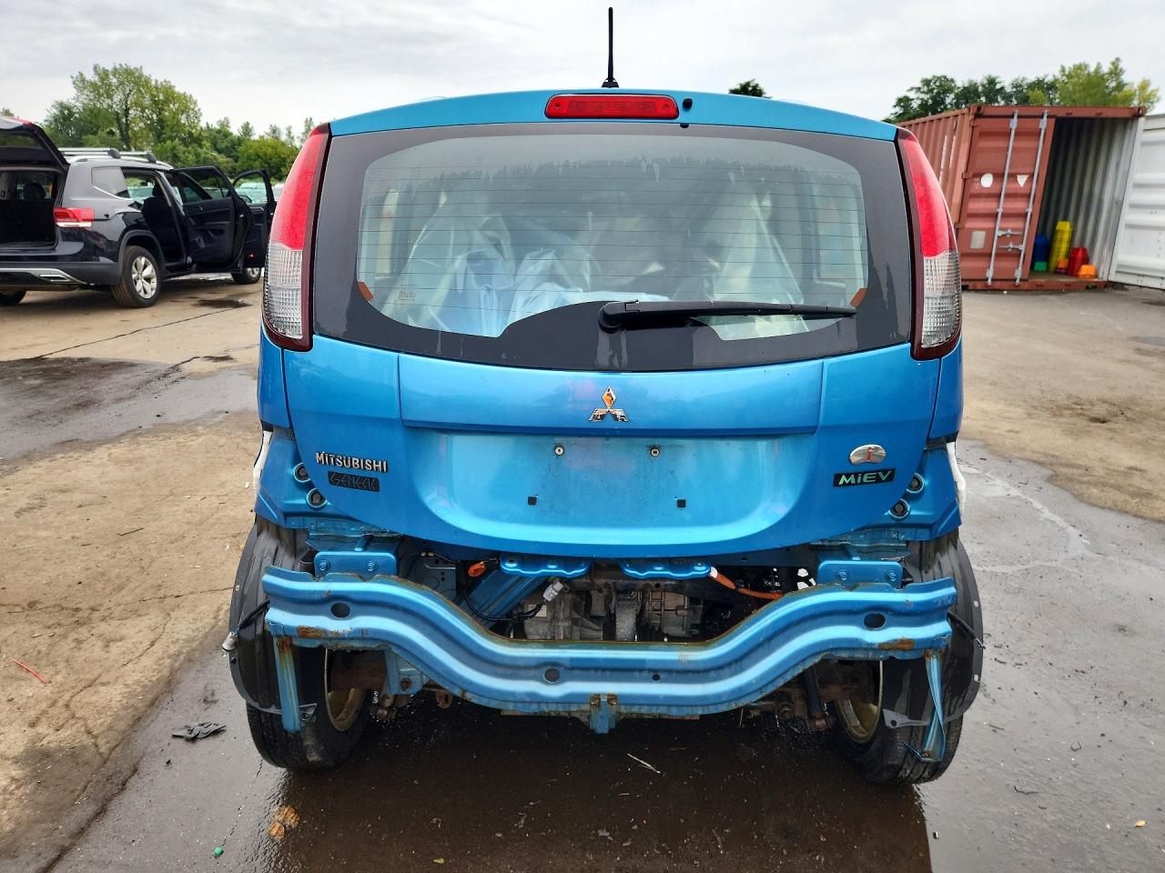 2014 Mitsubishi I Miev Es Blue vin: JA3215H41EU021089