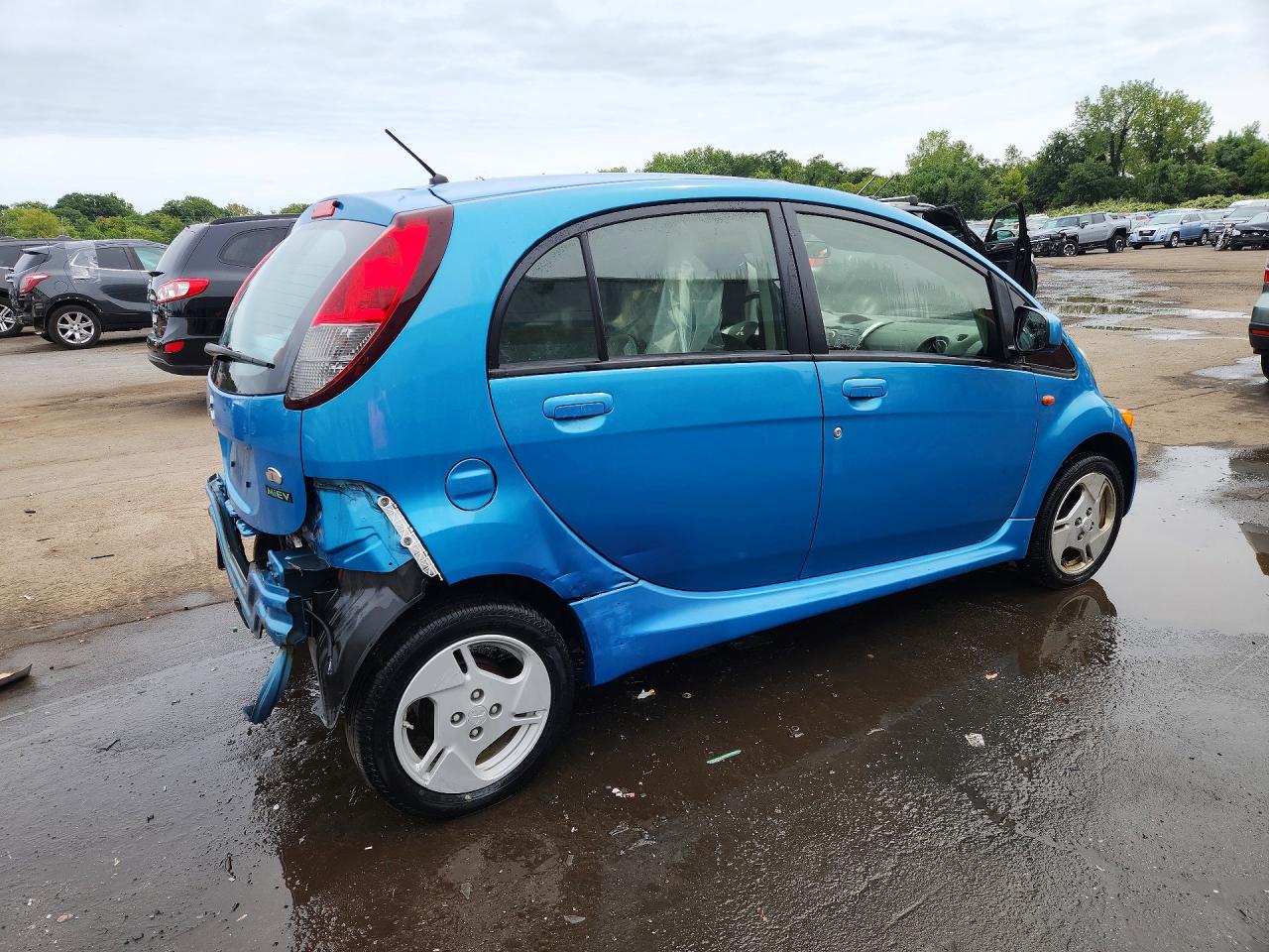 2014 Mitsubishi I Miev Es Blue vin: JA3215H41EU021089