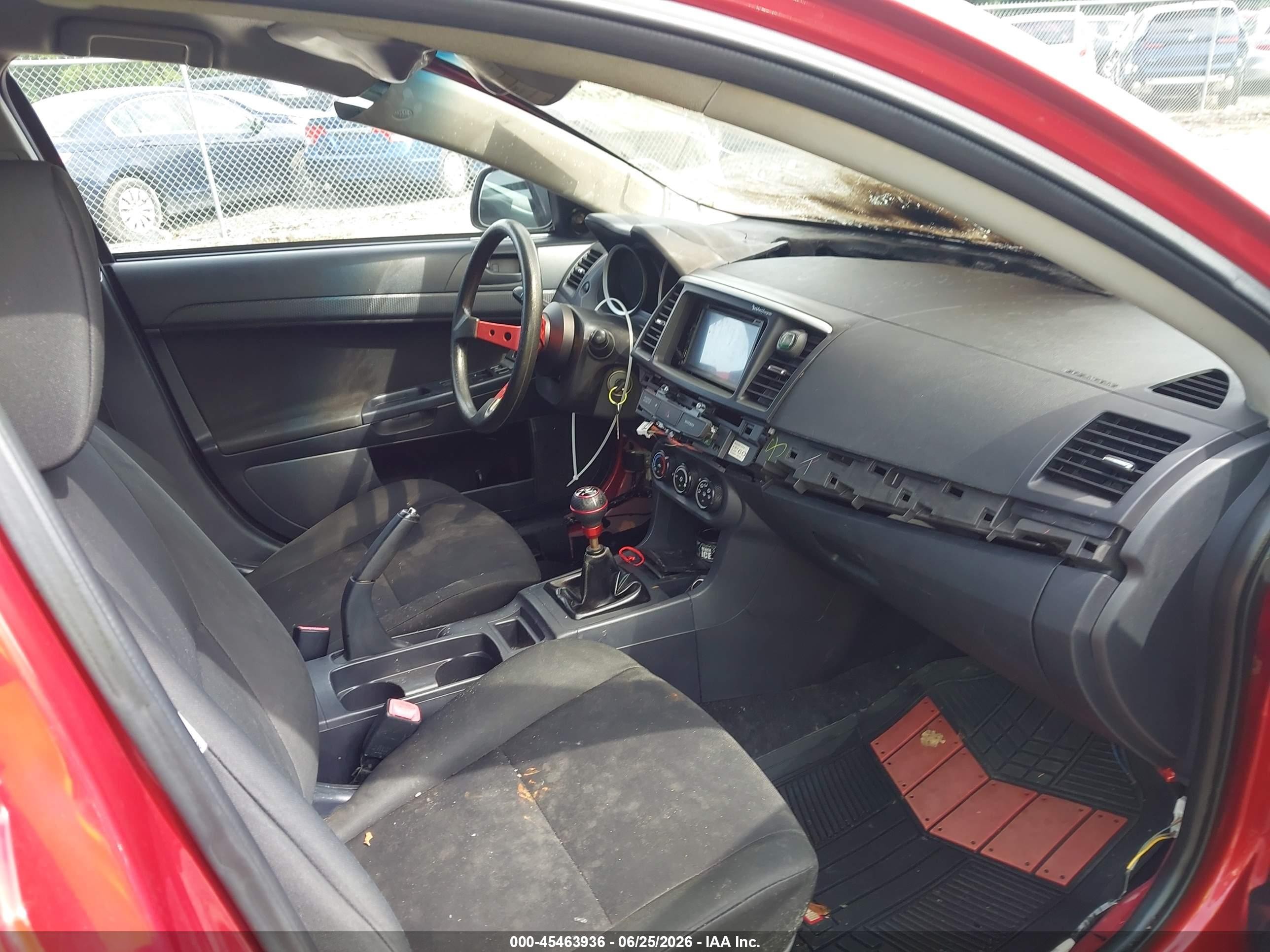 2010 Mitsubishi Lancer De Red vin: JA32U1FU0AU020366