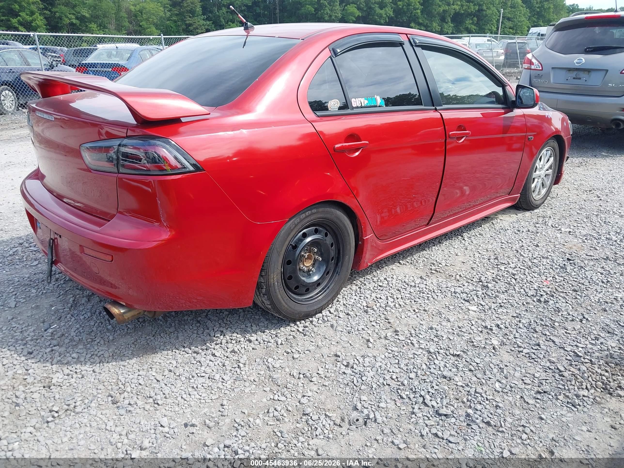 2010 Mitsubishi Lancer De Red vin: JA32U1FU0AU020366