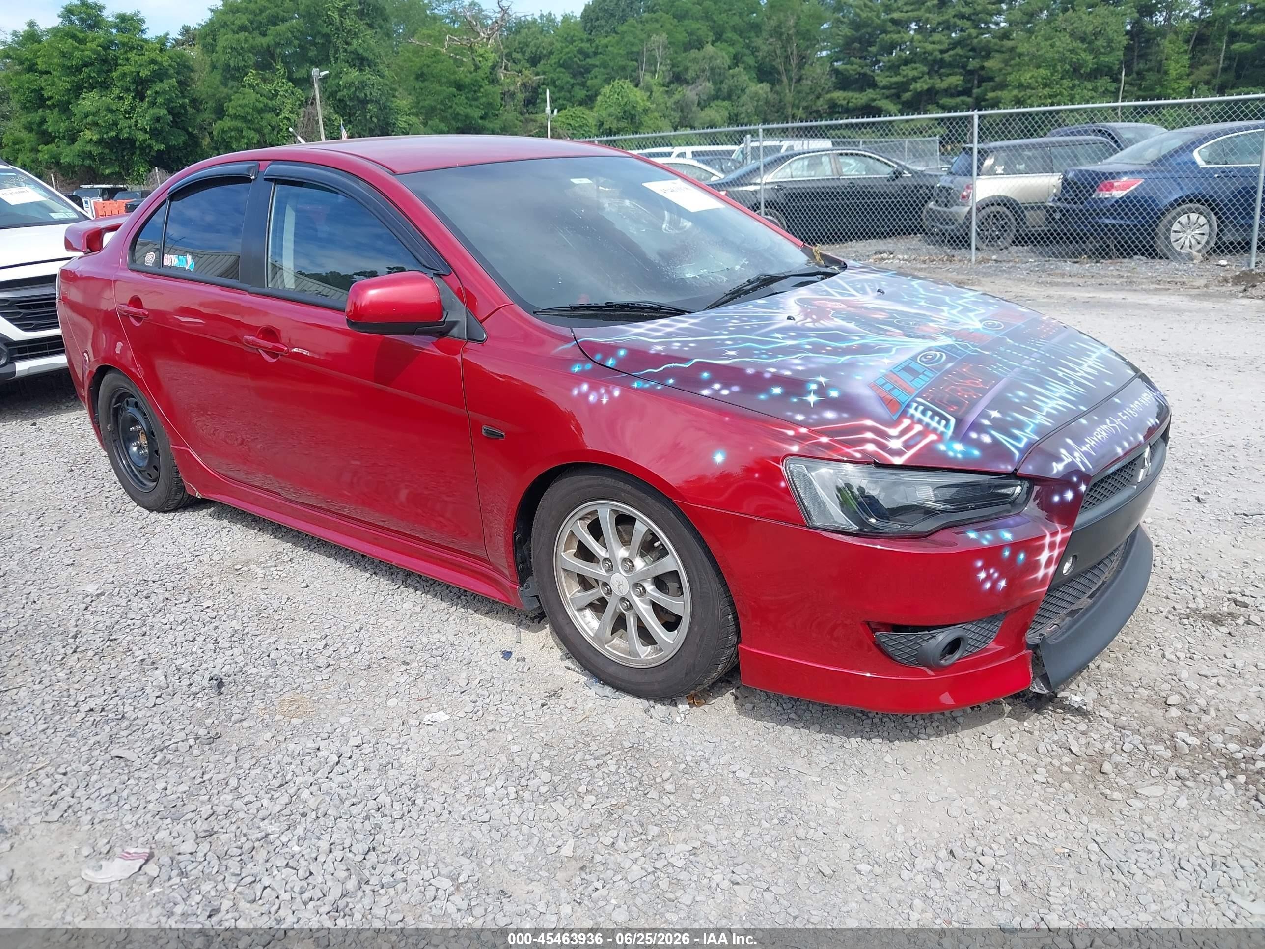 2010 Mitsubishi Lancer De Red vin: JA32U1FU0AU020366