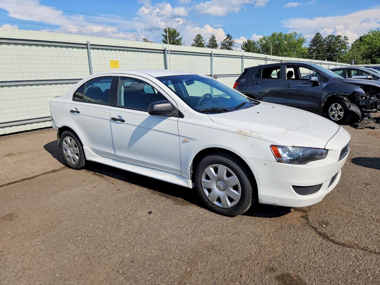 2010 Mitsubishi Lancer De White vin: JA32U1FU2AU018019