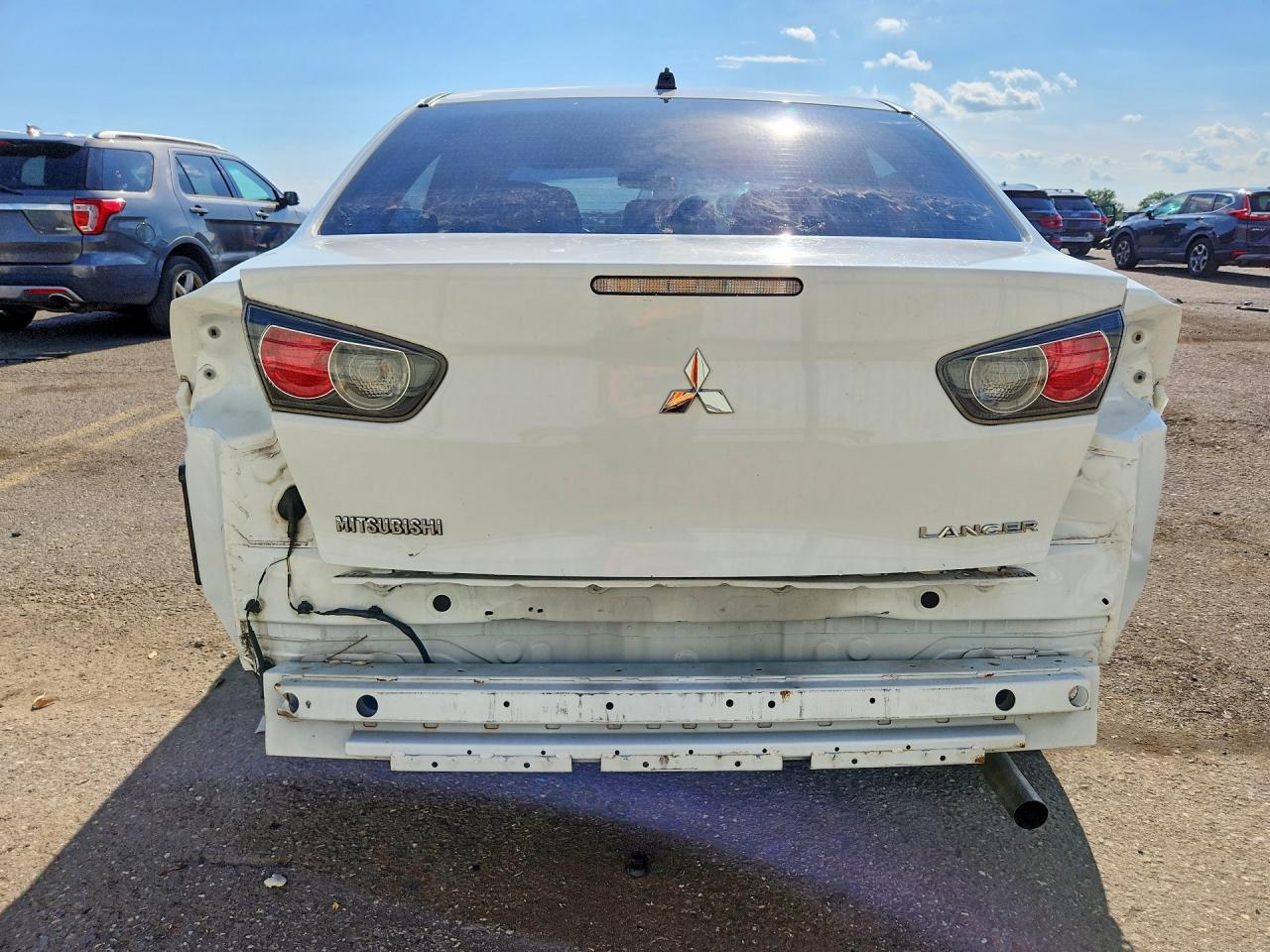 2010 Mitsubishi Lancer De White vin: JA32U1FU2AU018019