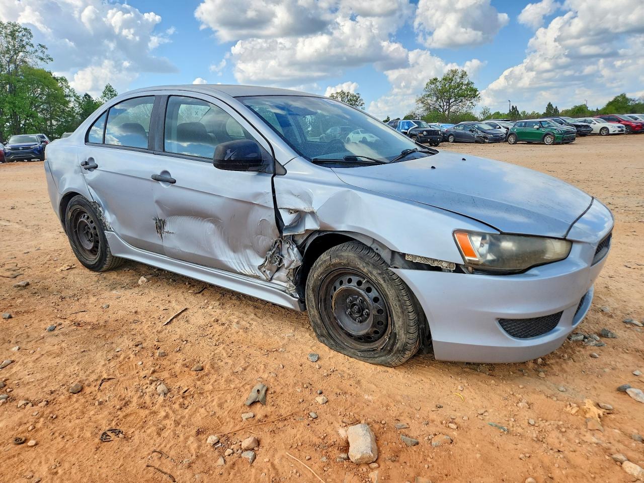 2010 Mitsubishi Lancer De Silver vin: JA32U1FUXAU008595