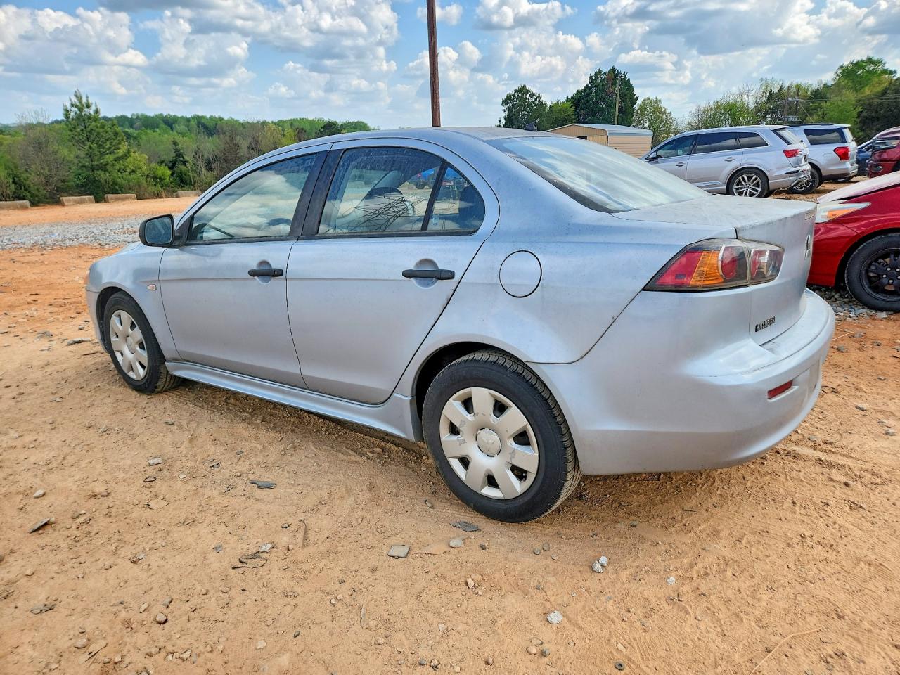 2010 Mitsubishi Lancer De Silver vin: JA32U1FUXAU008595