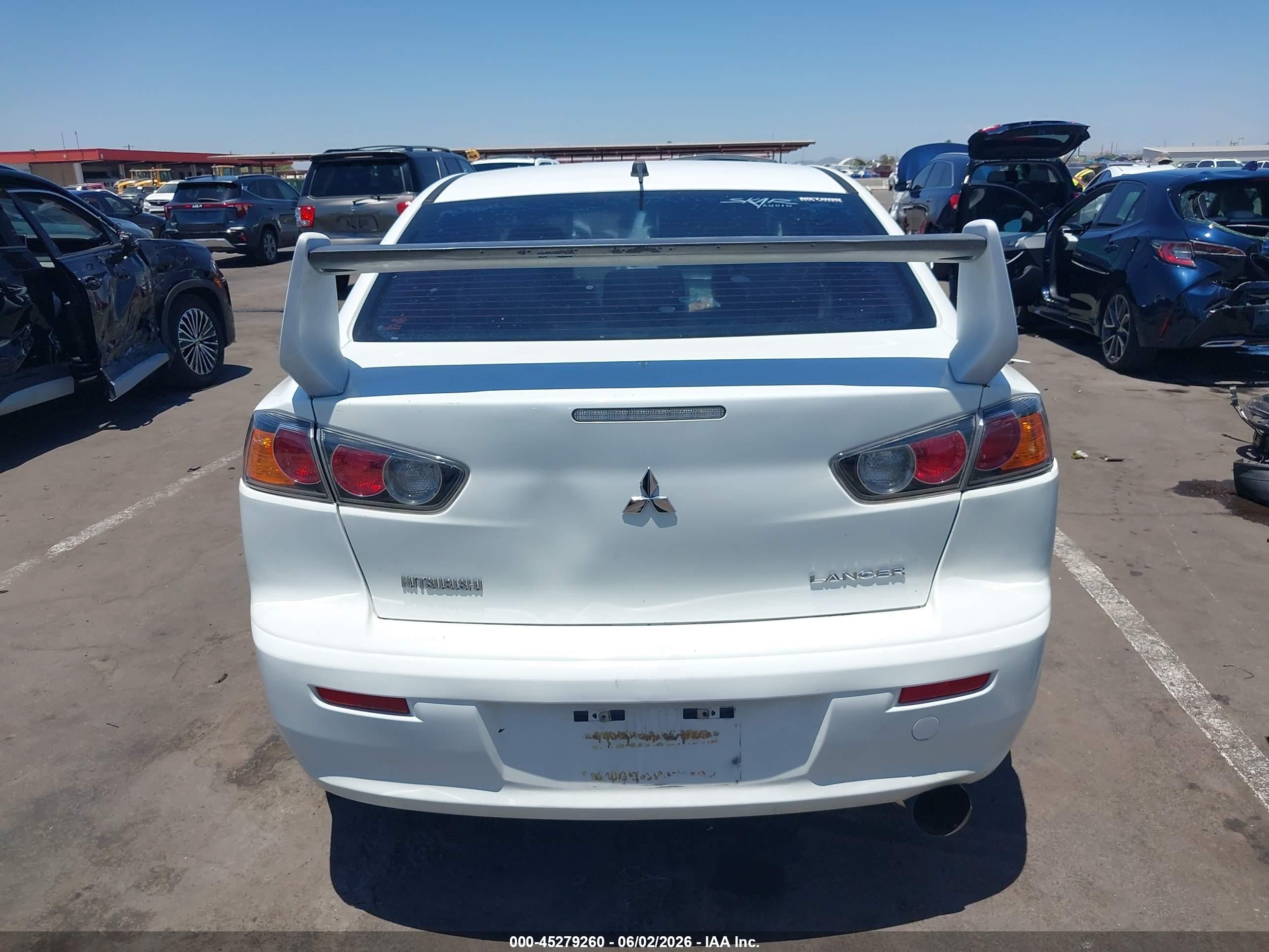 2010 Mitsubishi Lancer Es White vin: JA32U2FU0AU027100