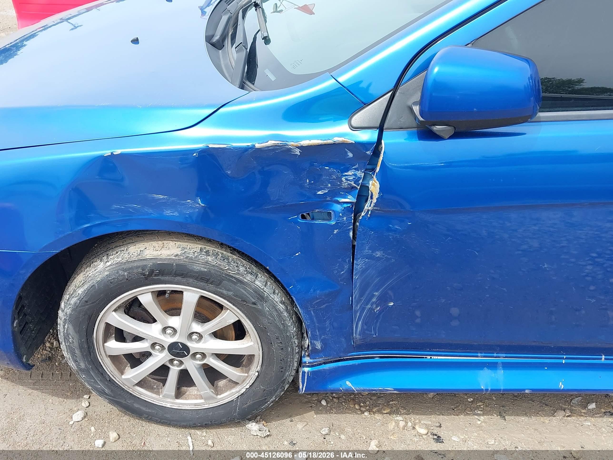2011 Mitsubishi Lancer Es Blue vin: JA32U2FU0BU021587