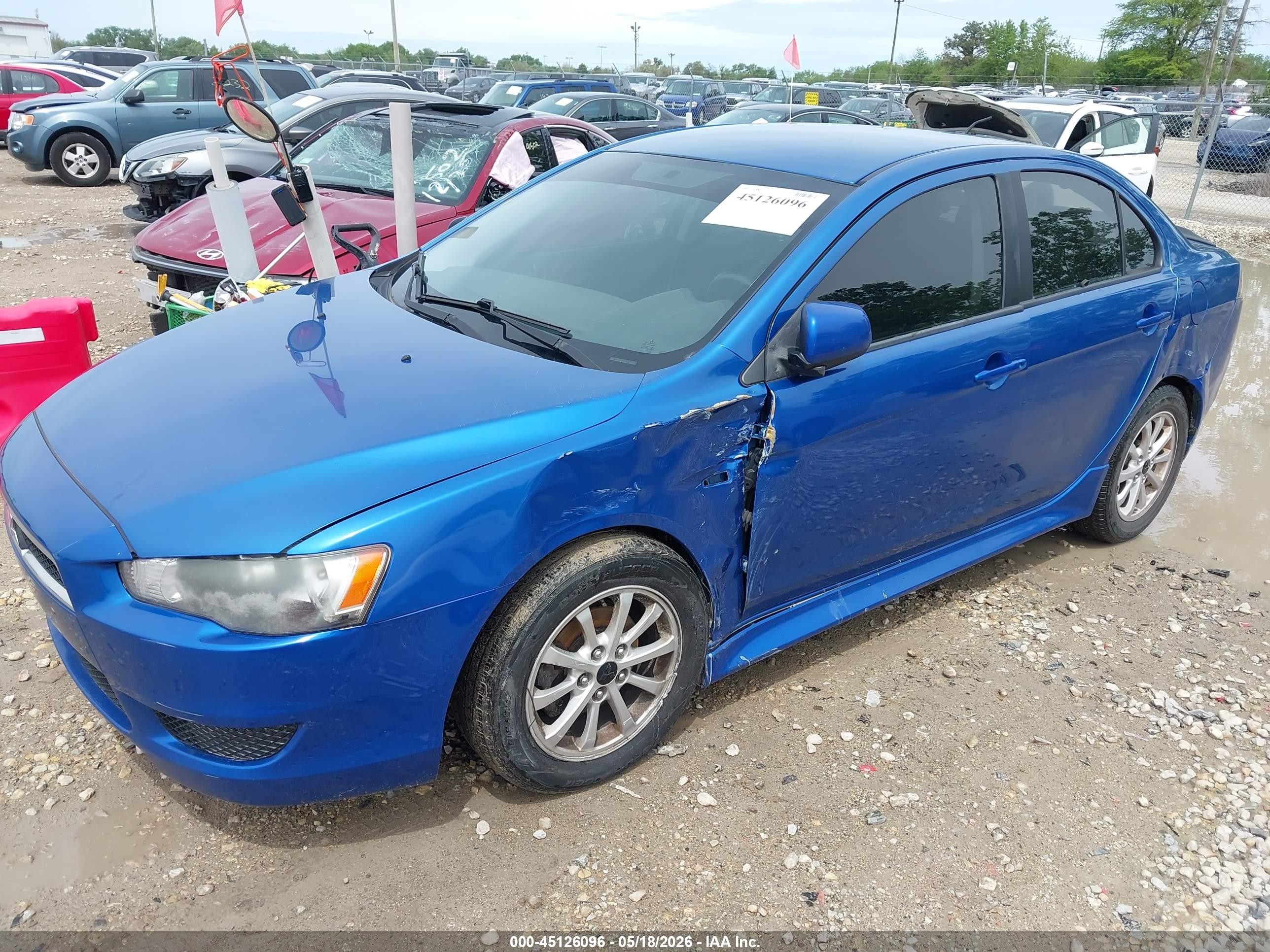 2011 Mitsubishi Lancer Es Blue vin: JA32U2FU0BU021587