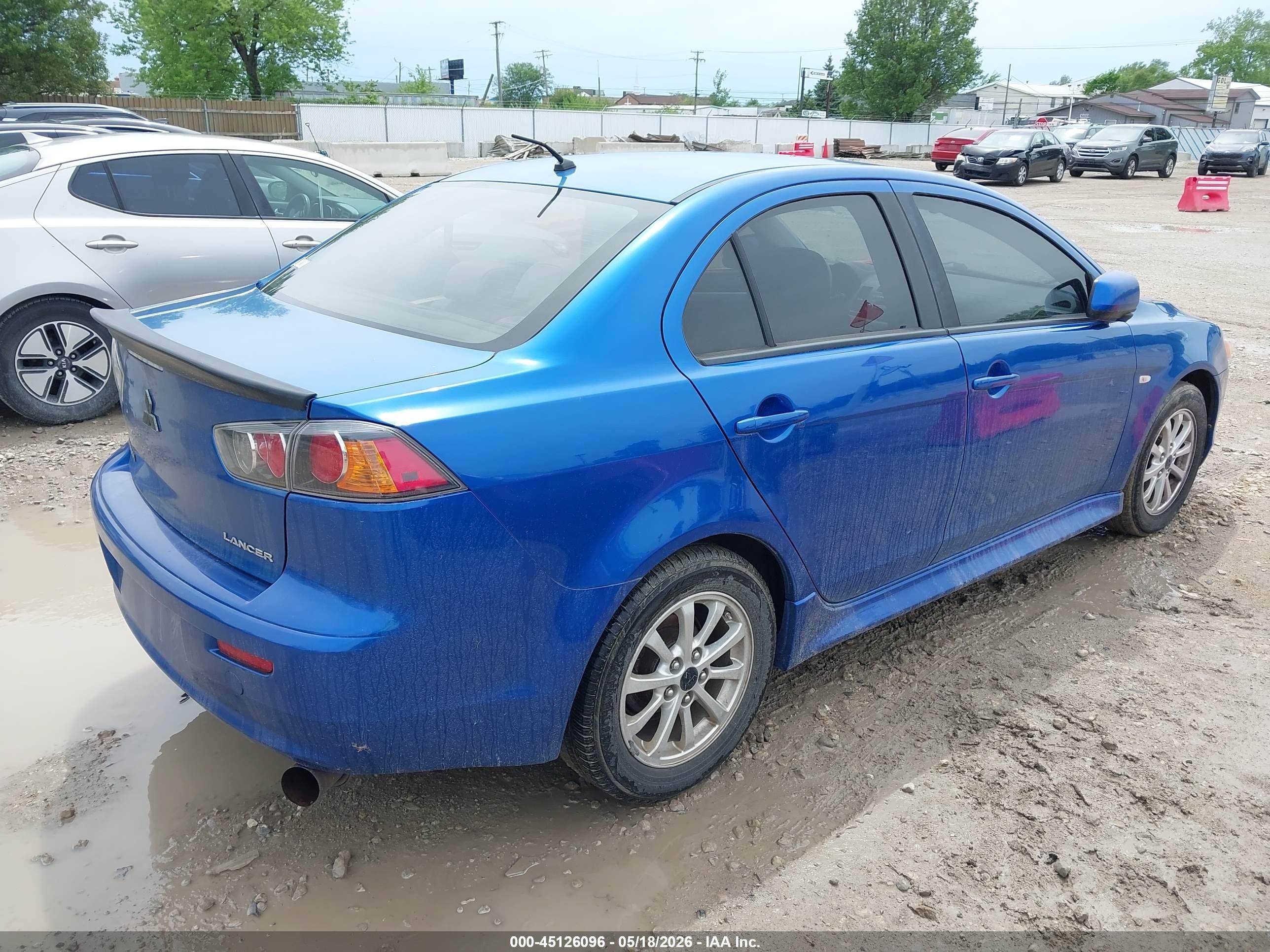2011 Mitsubishi Lancer Es Blue vin: JA32U2FU0BU021587