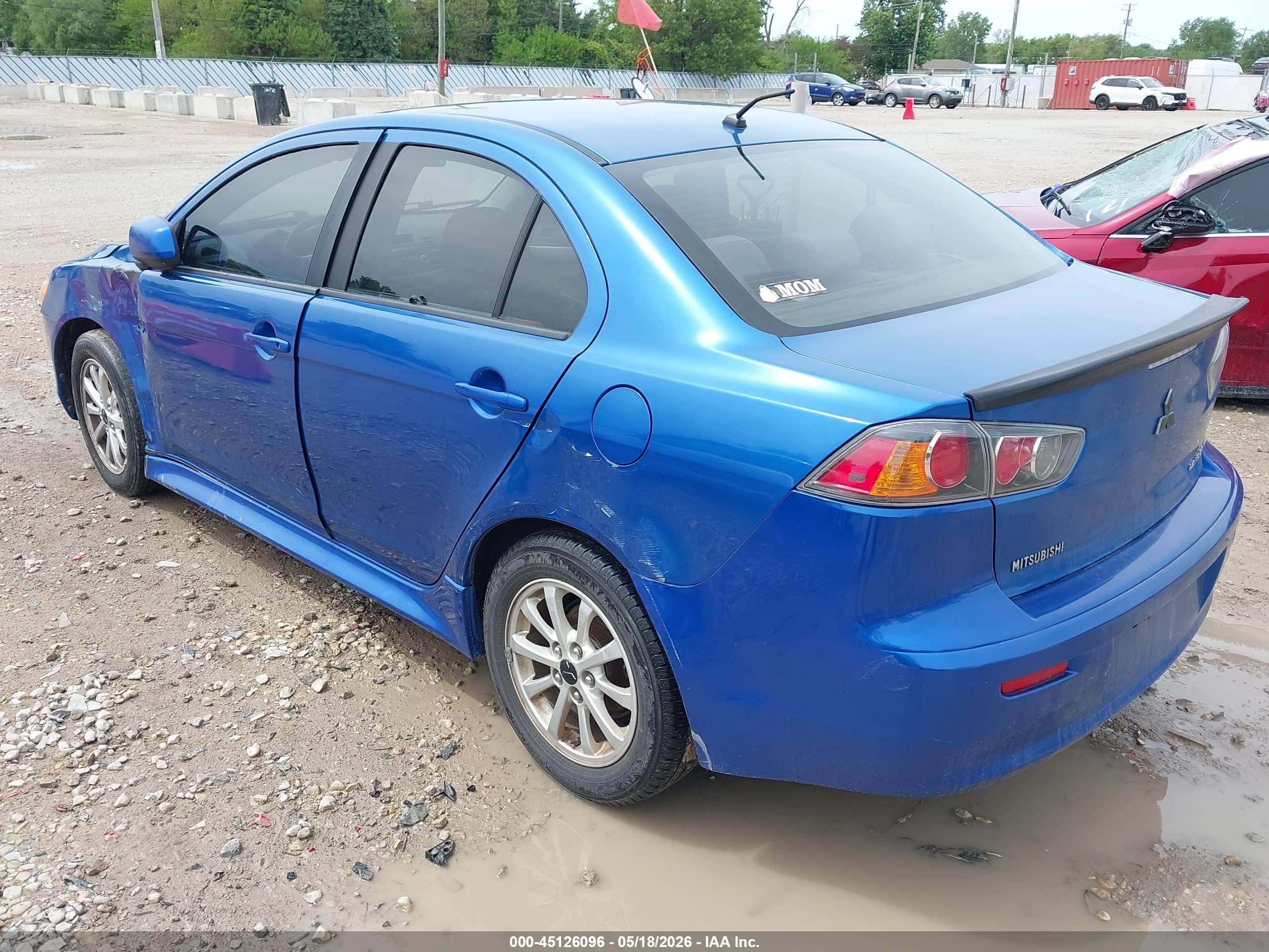 2011 Mitsubishi Lancer Es Blue vin: JA32U2FU0BU021587