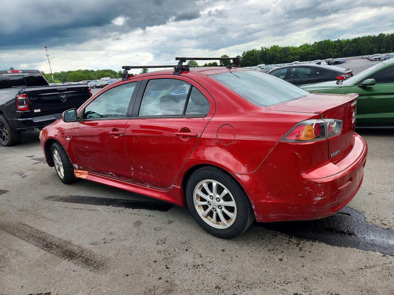 2013 Mitsubishi Lancer Es/es Sport Red vin: JA32U2FU0DU011547