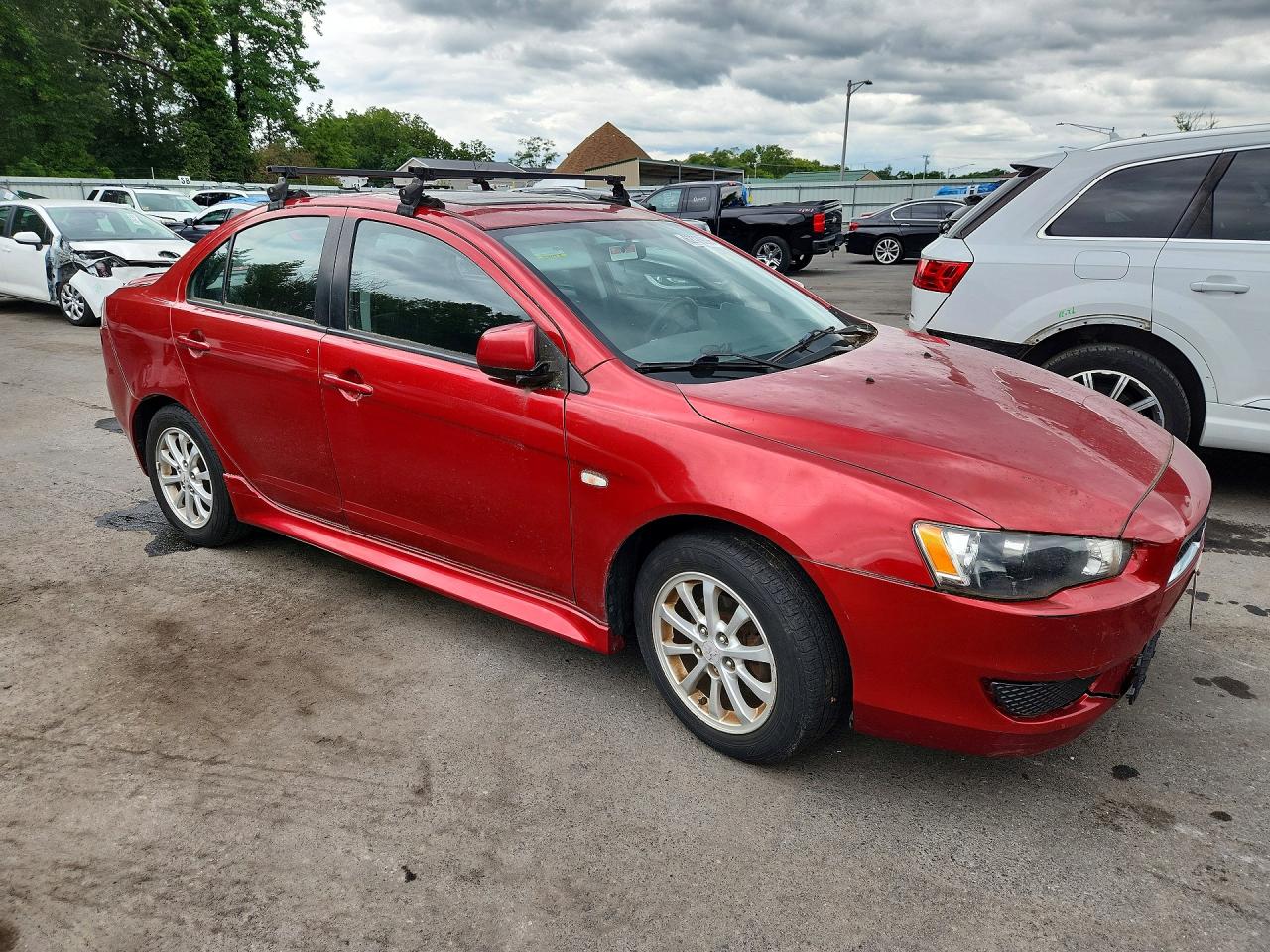 2013 Mitsubishi Lancer Es/es Sport Red vin: JA32U2FU0DU011547