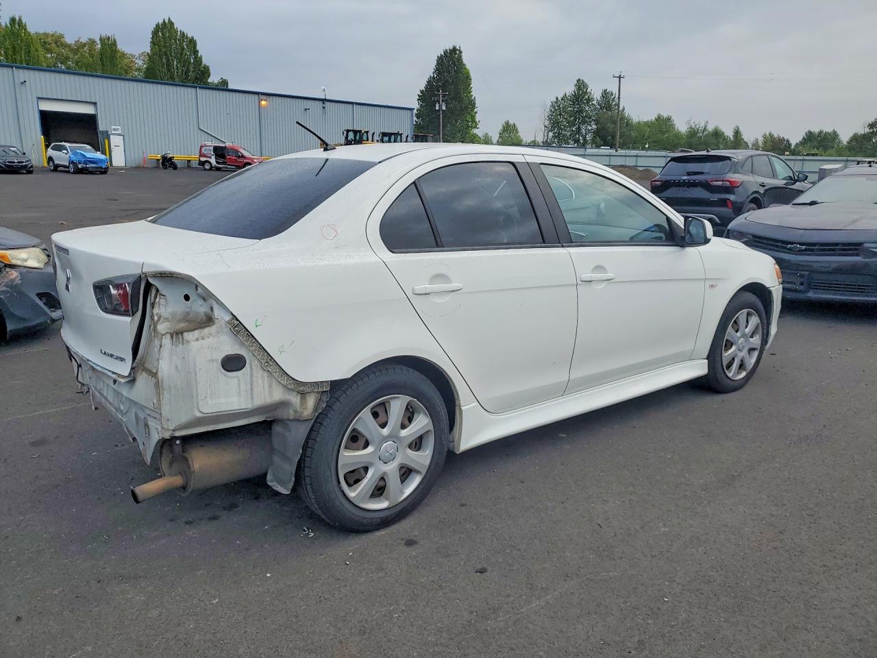 2014 Mitsubishi Lancer Es/es Sport White vin: JA32U2FU0EU005345