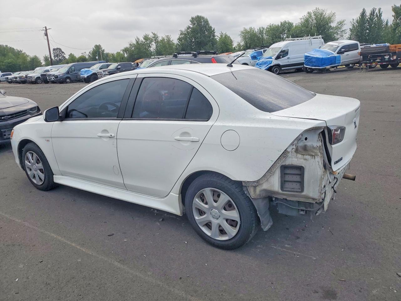 2014 Mitsubishi Lancer Es/es Sport White vin: JA32U2FU0EU005345