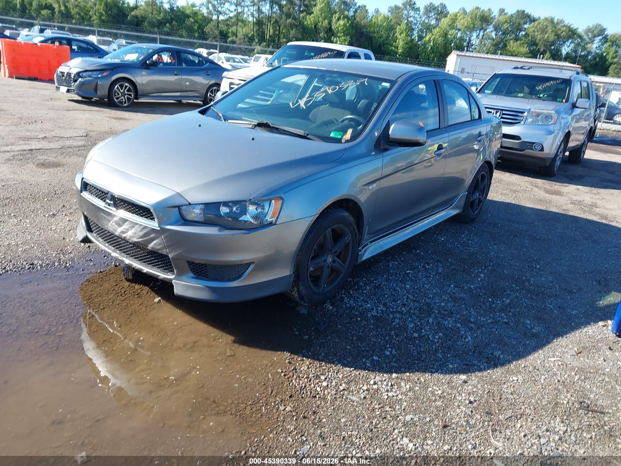 2014 Mitsubishi Lancer Es Gray vin: JA32U2FU0EU007919