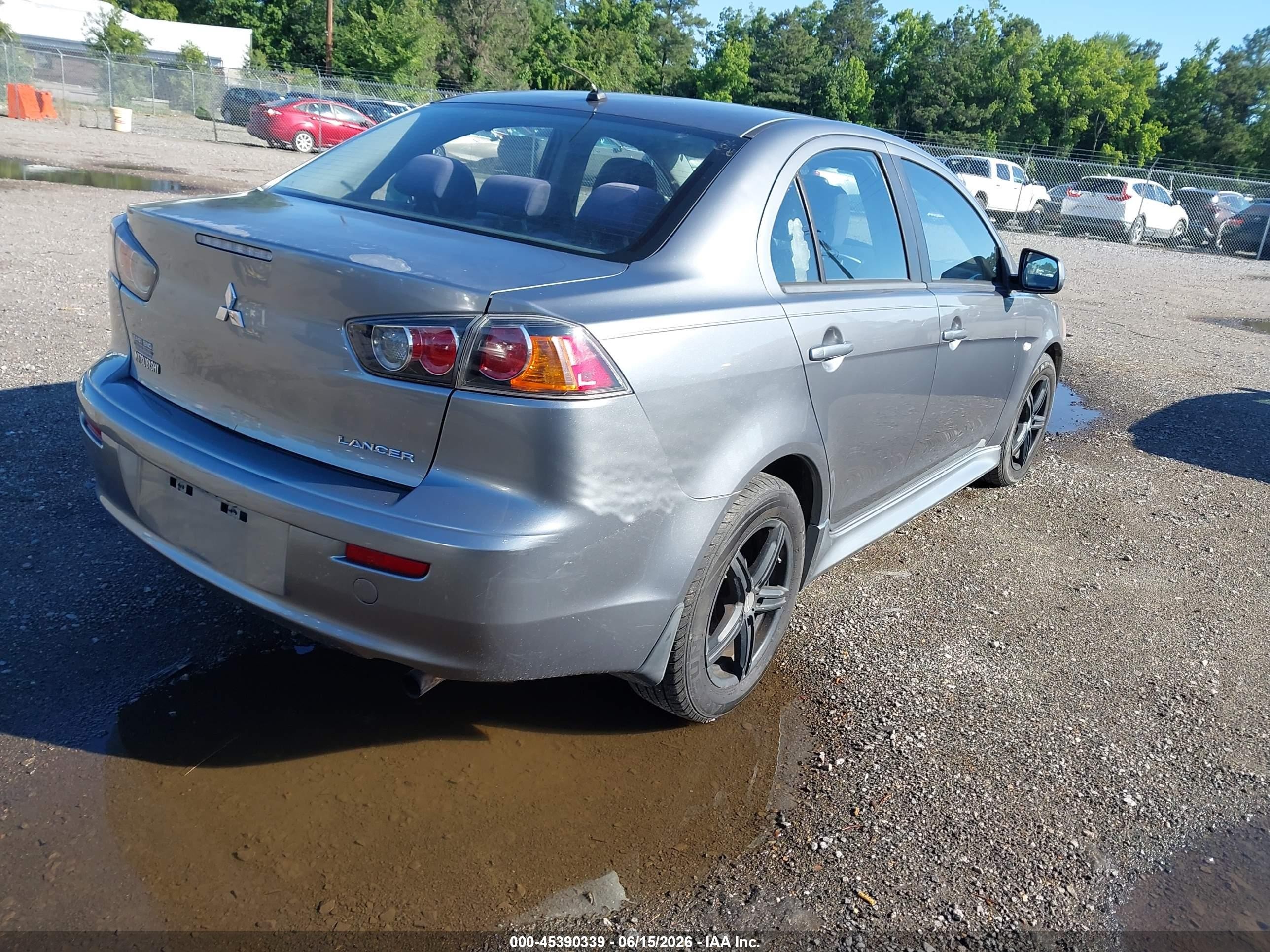 2014 Mitsubishi Lancer Es Gray vin: JA32U2FU0EU007919