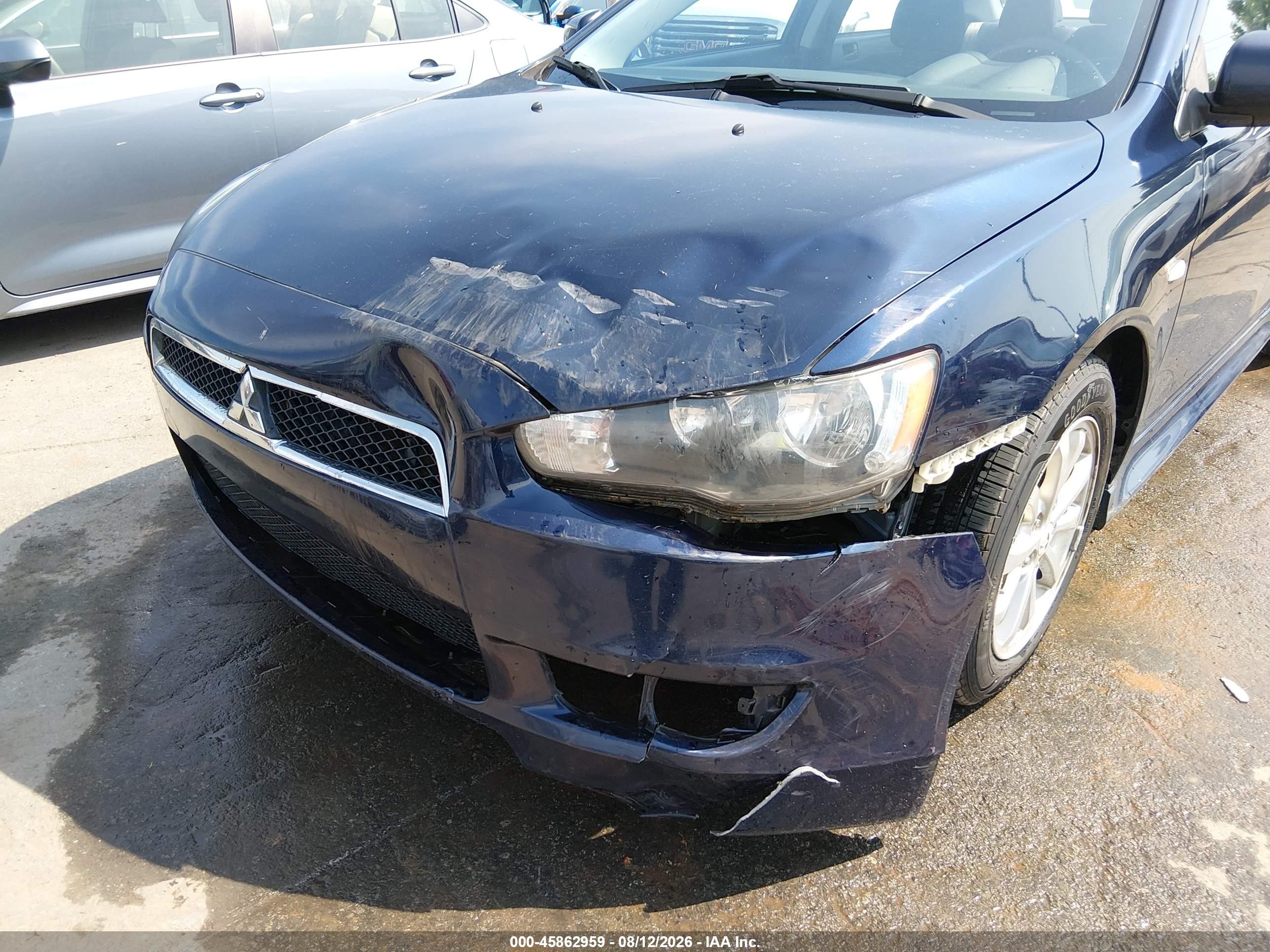 2014 Mitsubishi Lancer Es Dark Blue vin: JA32U2FU0EU020492