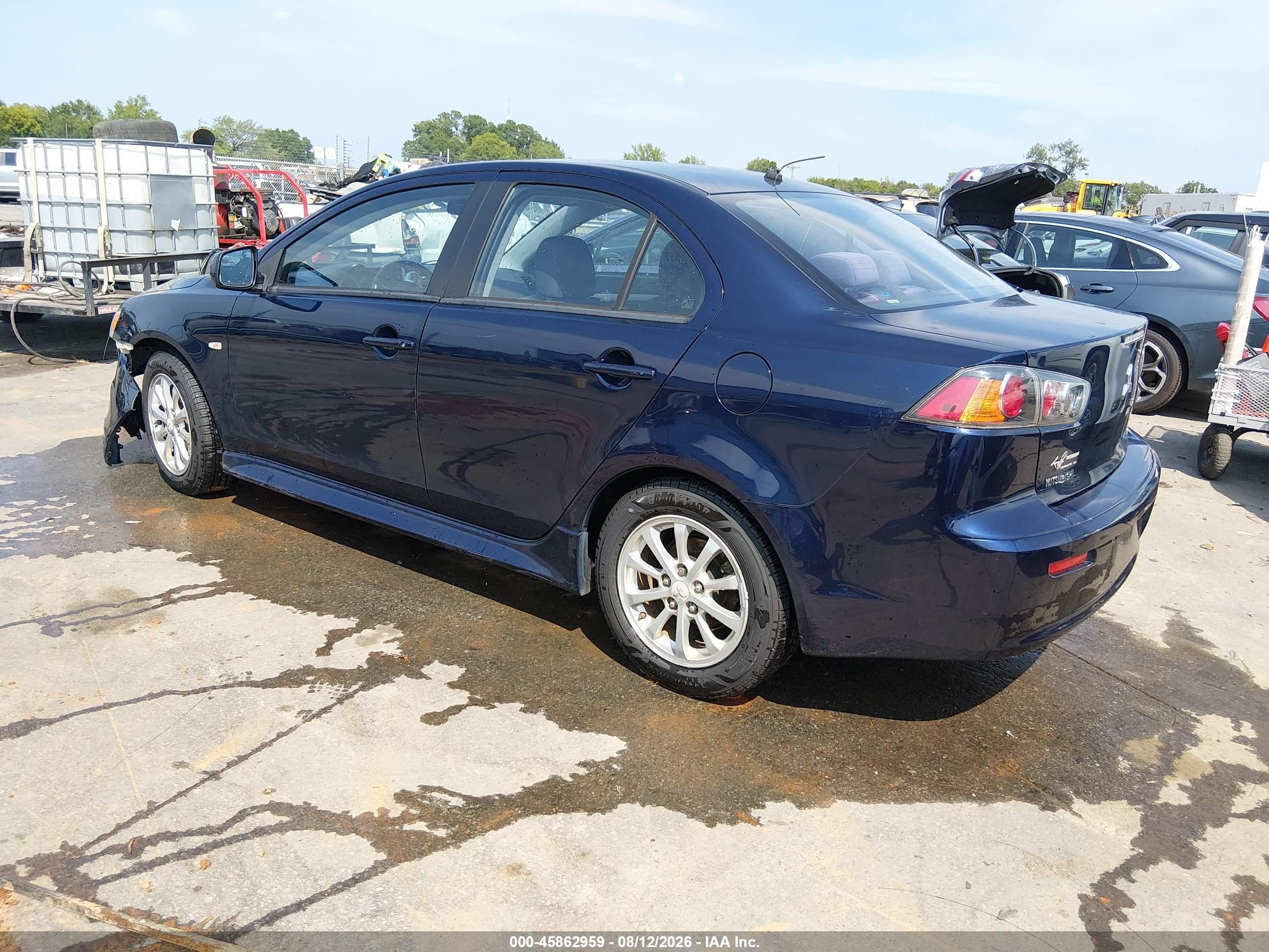 2014 Mitsubishi Lancer Es Dark Blue vin: JA32U2FU0EU020492