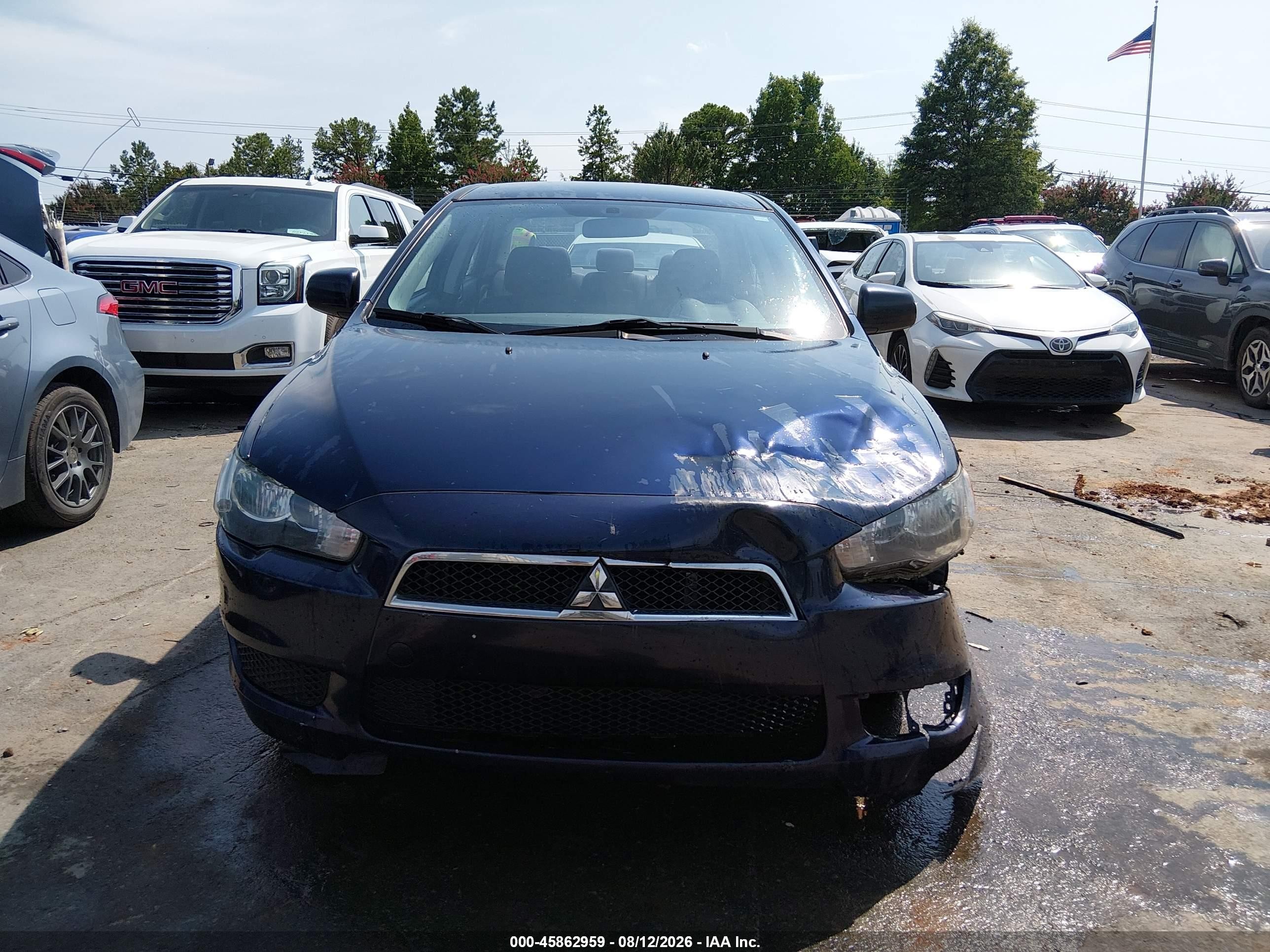 2014 Mitsubishi Lancer Es Dark Blue vin: JA32U2FU0EU020492