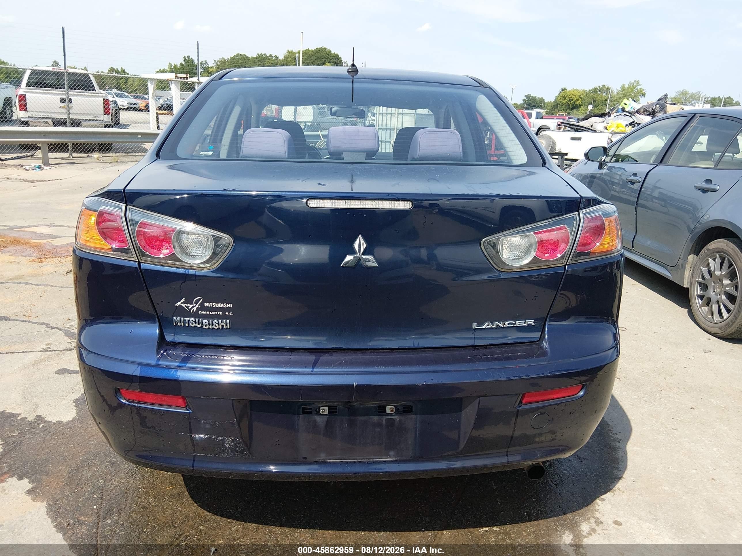 2014 Mitsubishi Lancer Es Dark Blue vin: JA32U2FU0EU020492