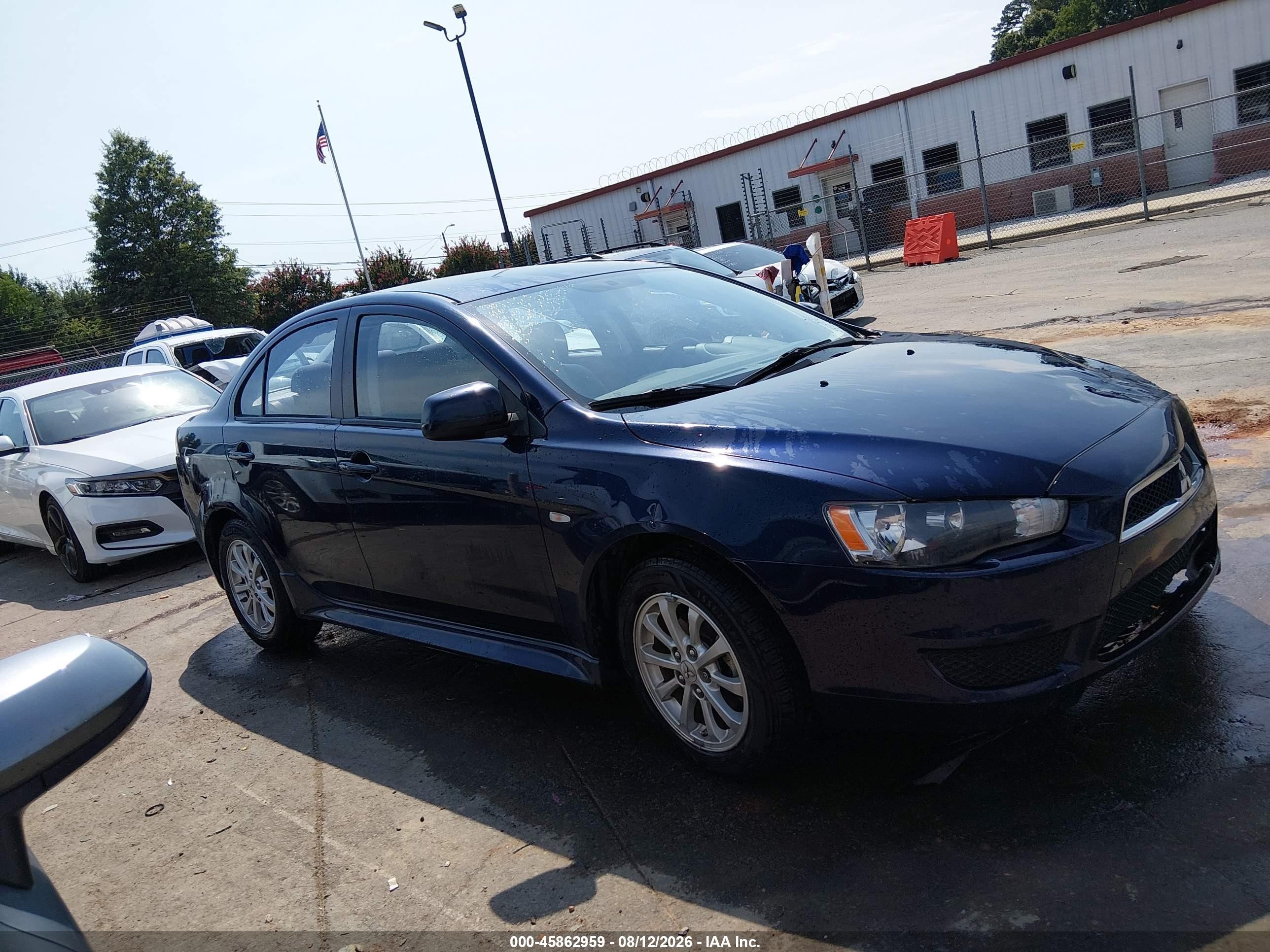 2014 Mitsubishi Lancer Es Dark Blue vin: JA32U2FU0EU020492