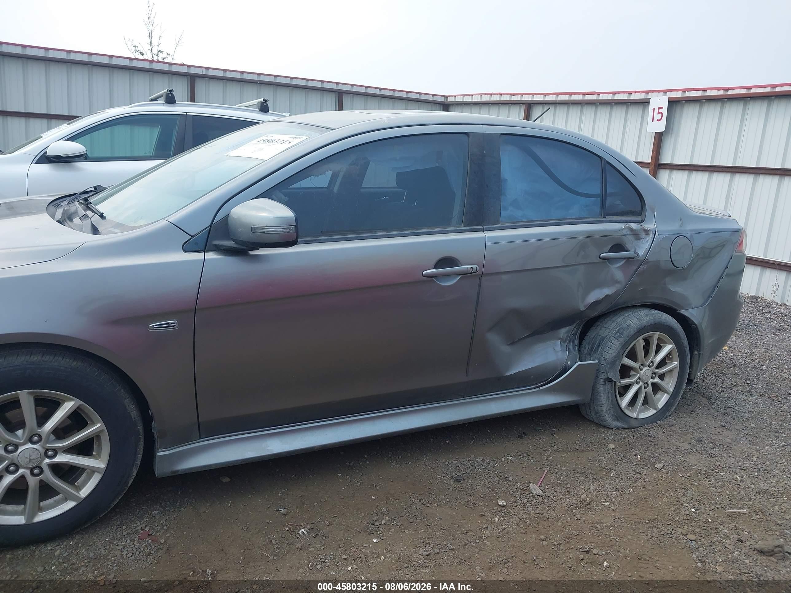 2015 Mitsubishi Lancer Es Серебряный vin: JA32U2FU0FU012992