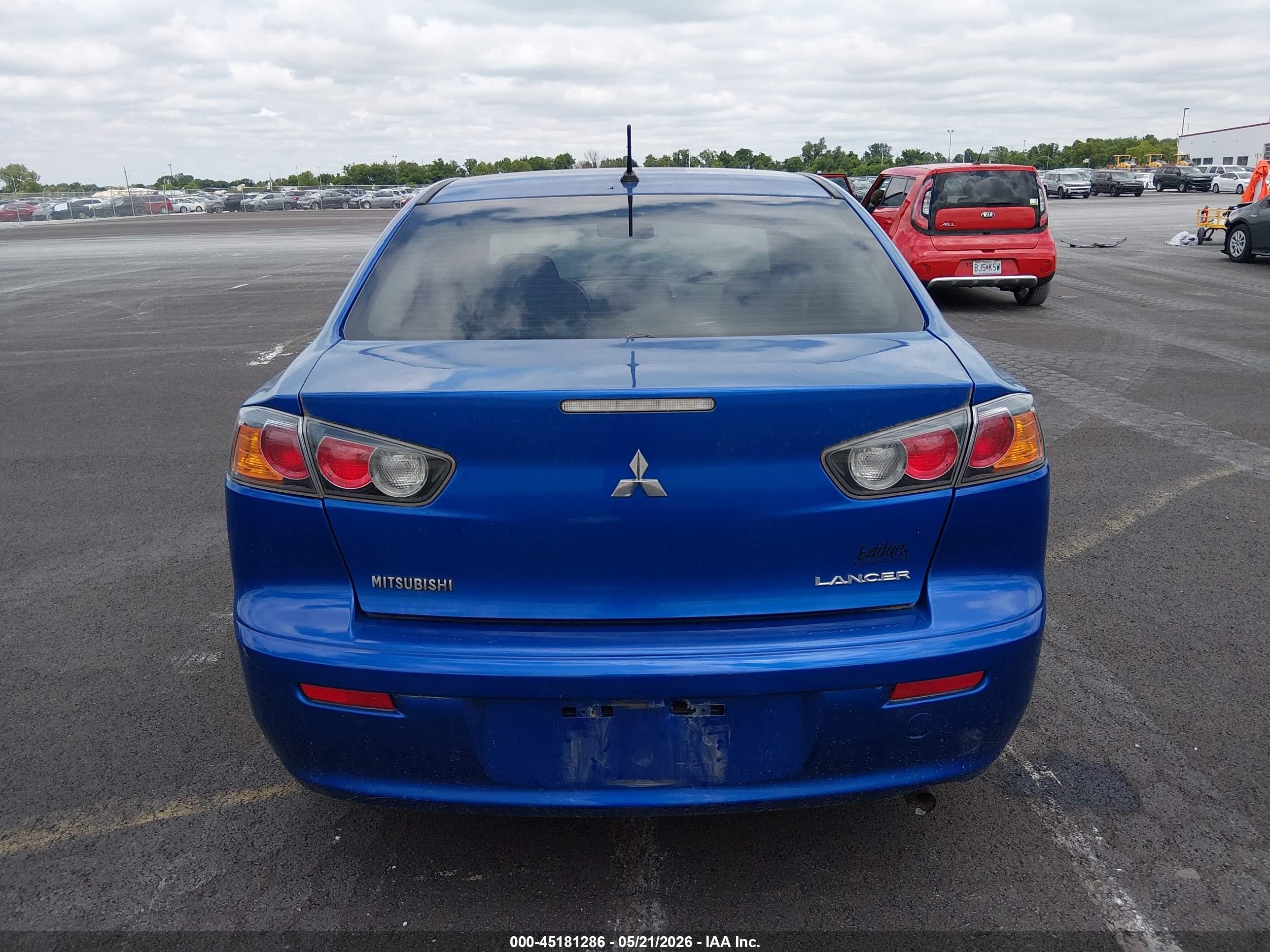 2015 Mitsubishi Lancer Es Blue vin: JA32U2FU0FU015049