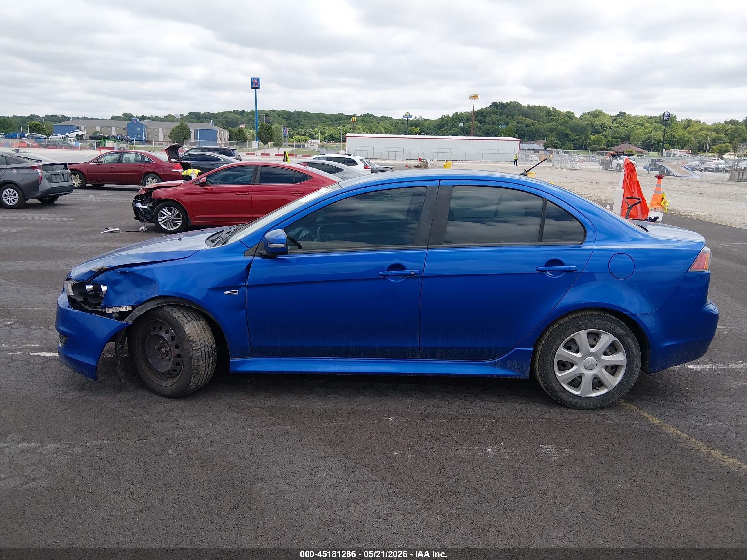 2015 Mitsubishi Lancer Es Blue vin: JA32U2FU0FU015049