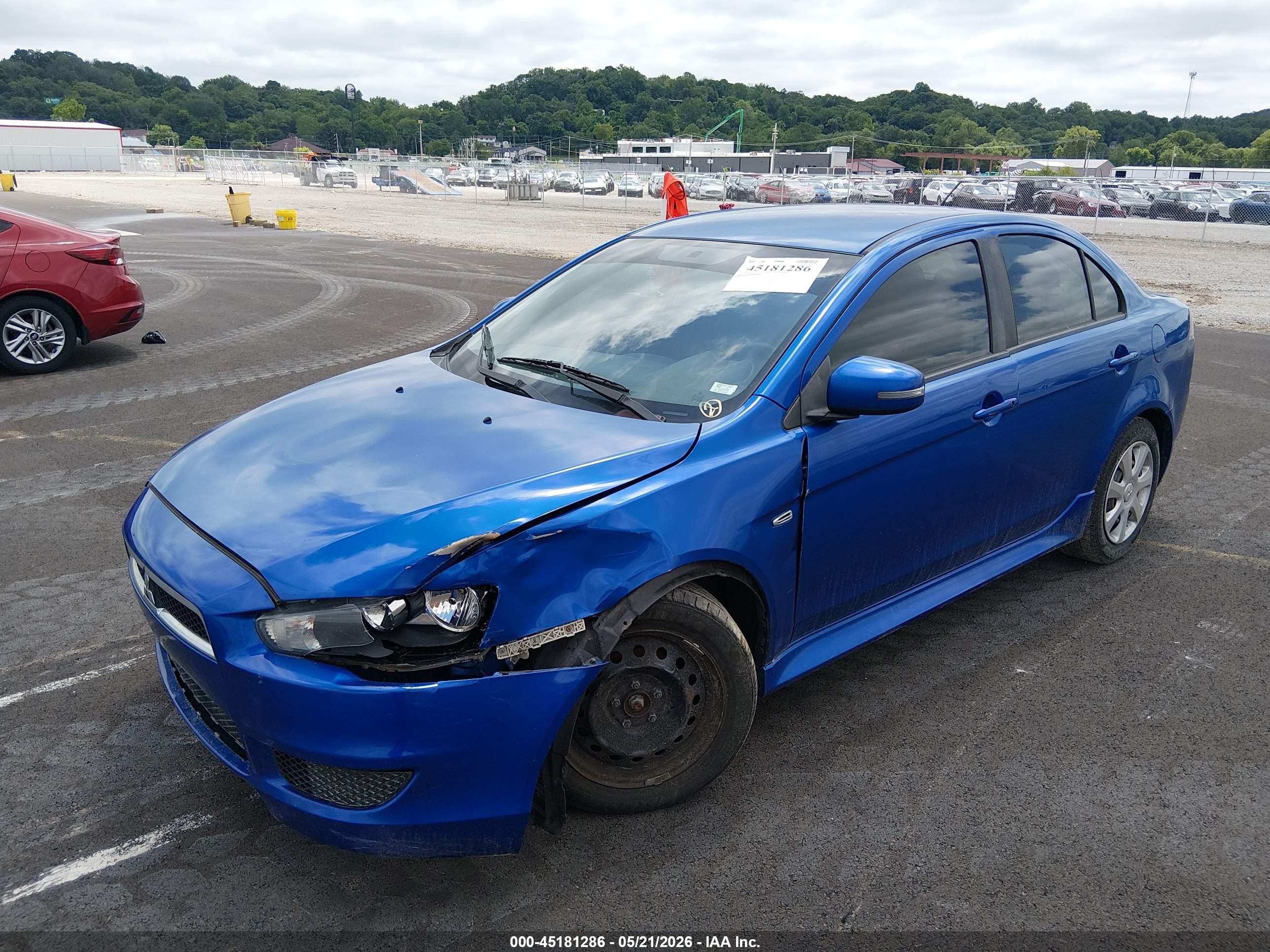 2015 Mitsubishi Lancer Es Blue vin: JA32U2FU0FU015049